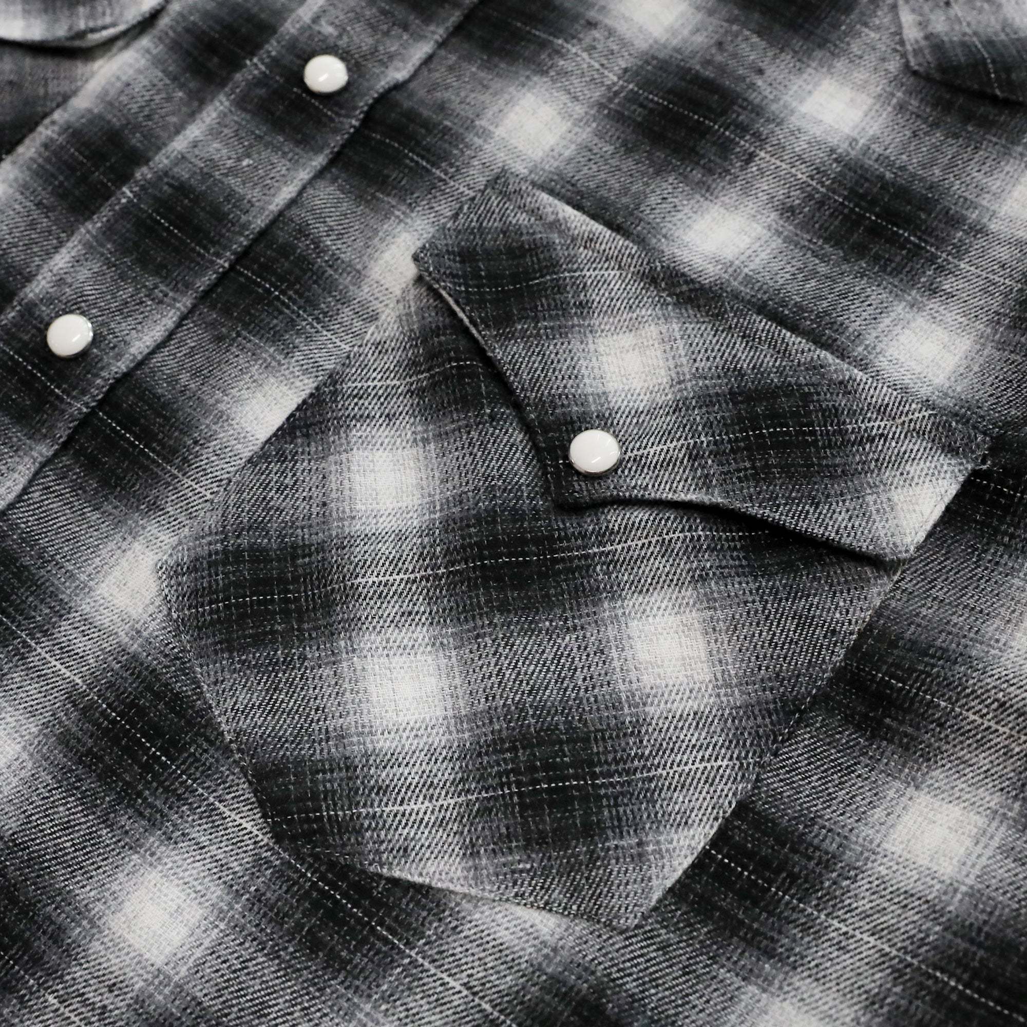 6oz Mens Flannel Long Sleeve Pearl Snap Buttons Western Cowboy Vintage Casual Shirts #2819