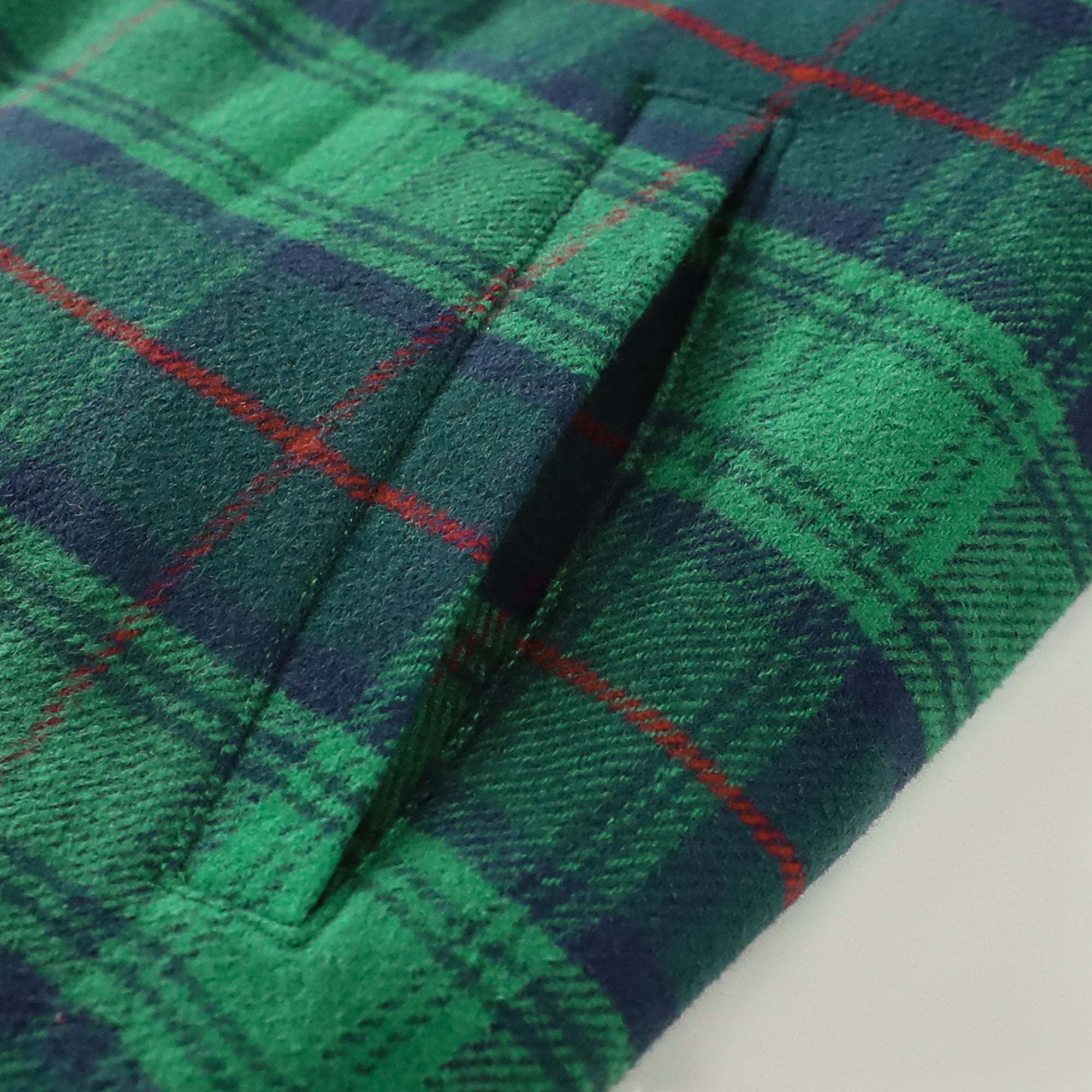 Dubinik? 10.8oz Men’s Overshirt Shacket – Cozy Warm-Lined Green Plaid Flannel, Lightweight Casual Button-Down Long Sleeve Jacket #0181009