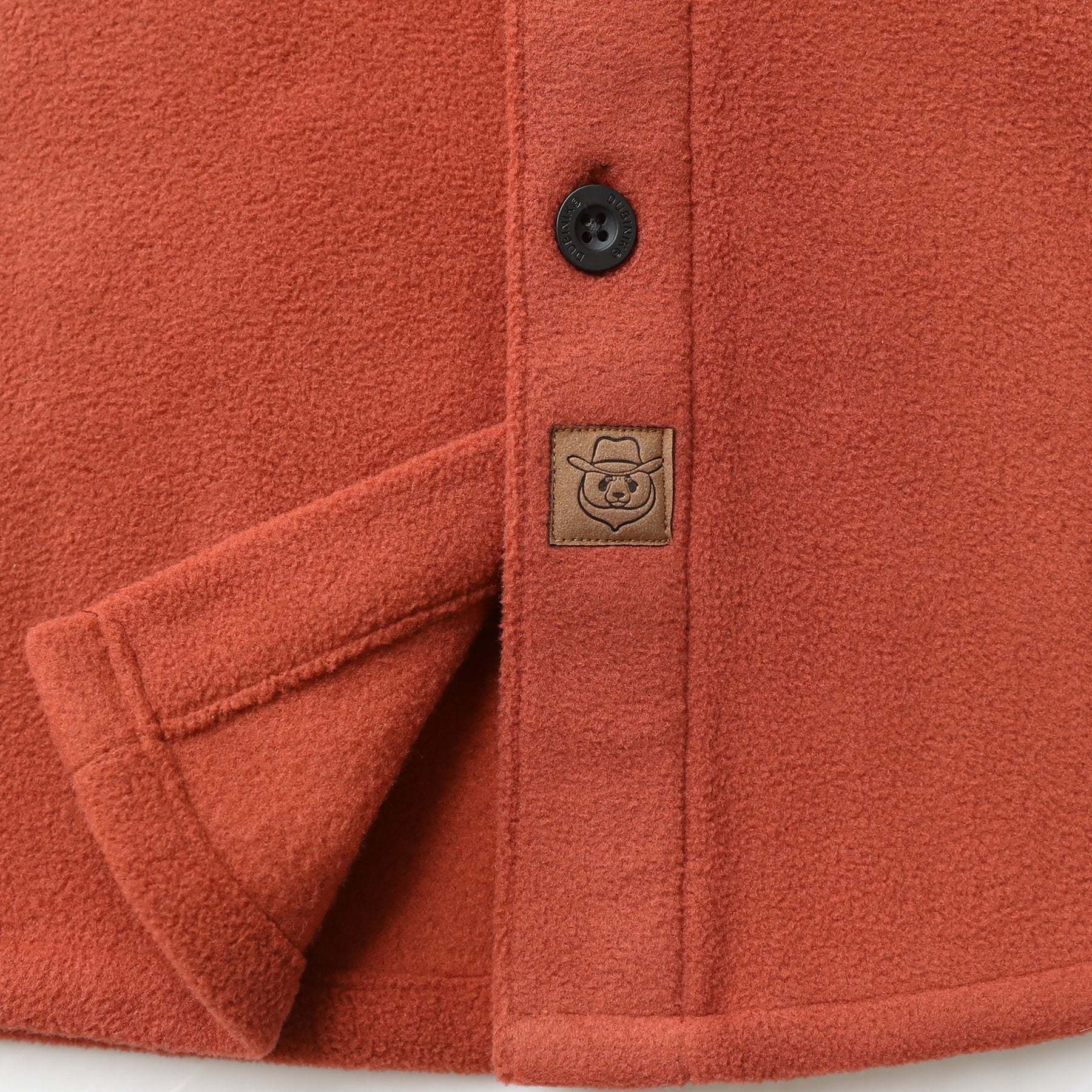 Mens Long Sleeve Orange Red Solid Fleece Shirt Casual Button Down Light-in-weight Shirt #0242