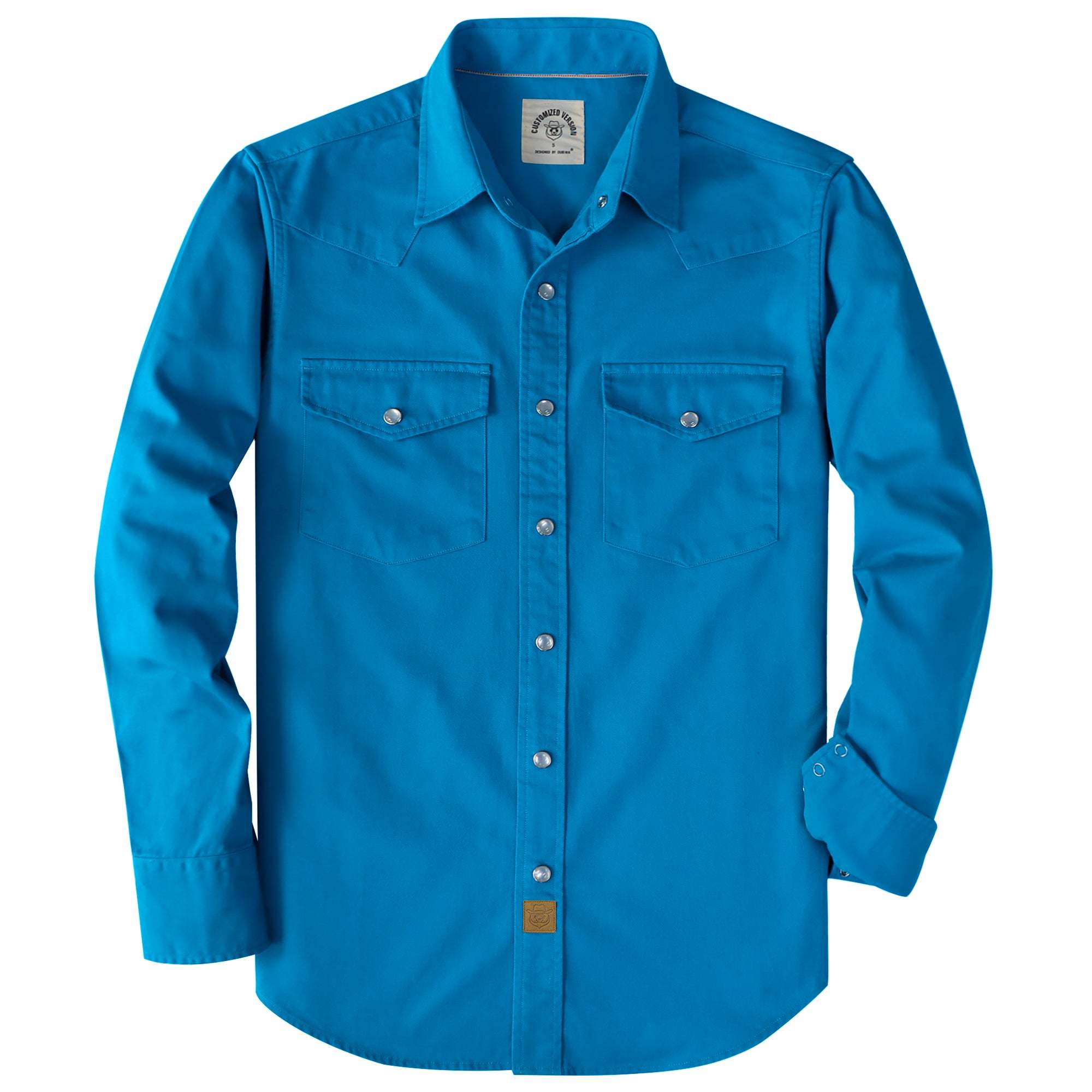 Dubinik? 7.2oz Men's Western Cowboy Pearl Snap Long Sleeve Work Shirt#10606