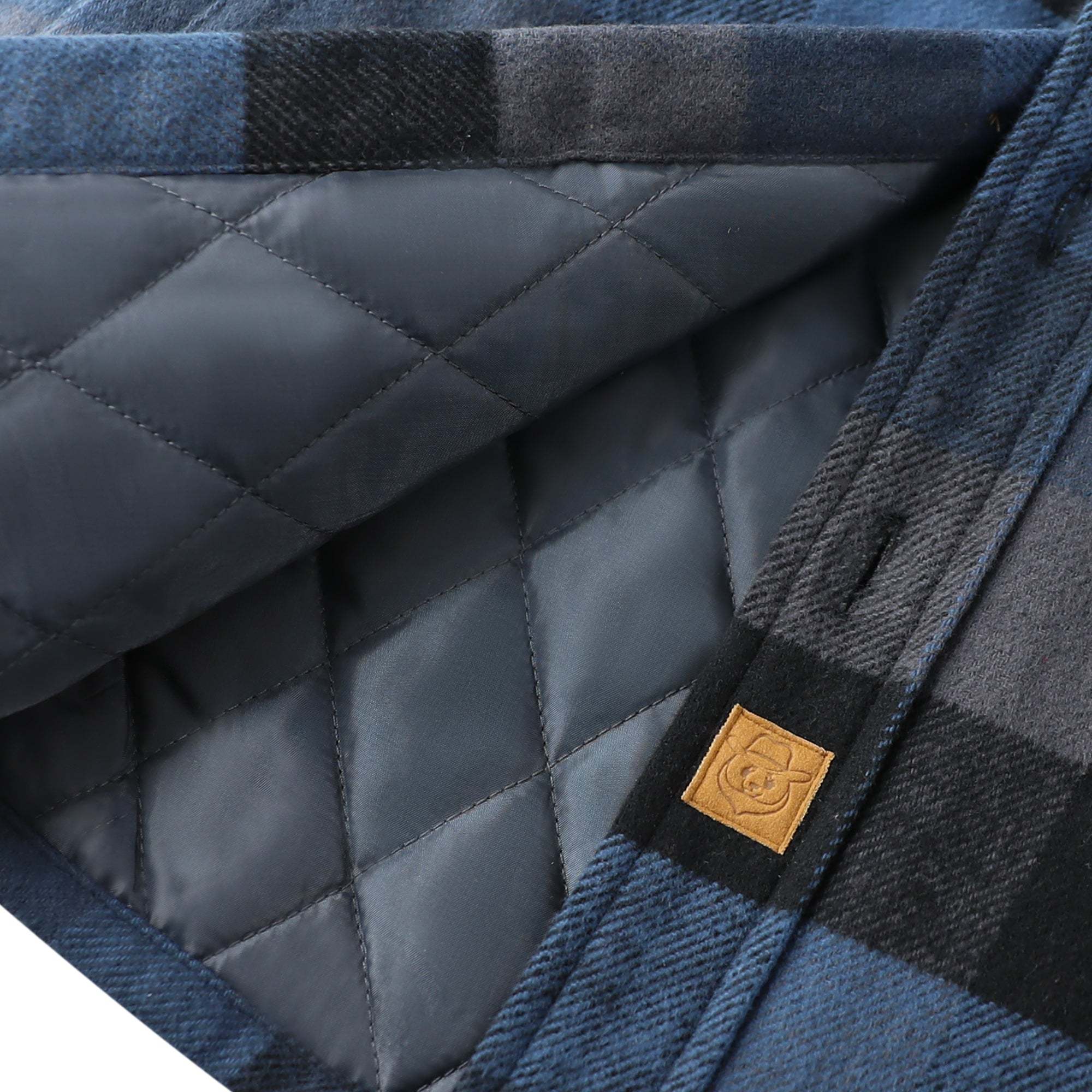 Dubinik? 10.8oz Men's Flannel Shacket Plaid Jacket with Warm Lining Button Up#38410
