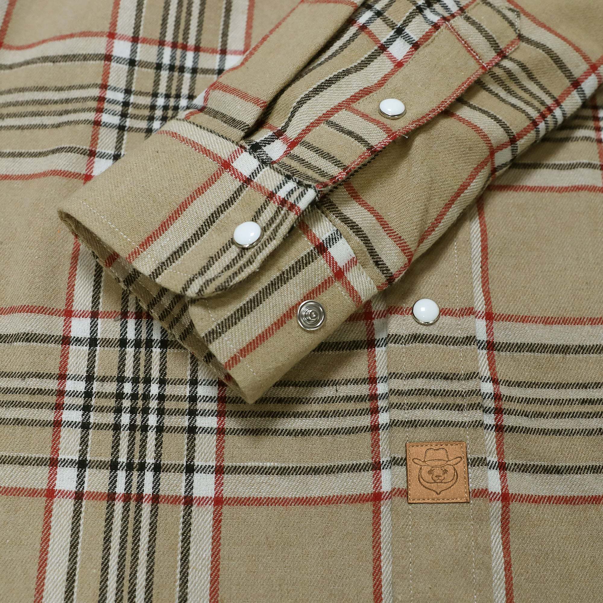 6oz Mens Flannel Long Sleeve Pearl Snap Buttons Western Cowboy Vintage Casual Shirts #2809