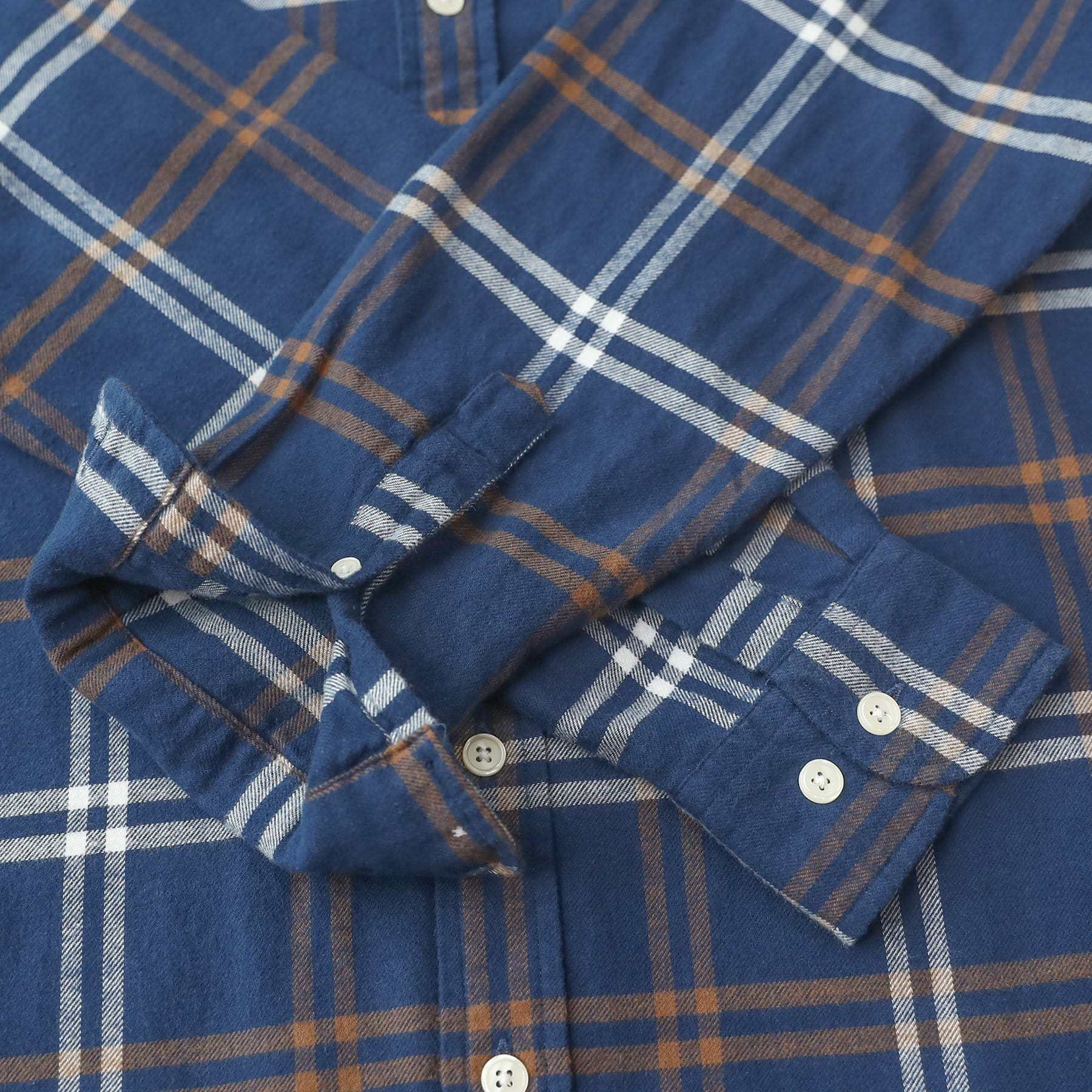 6oz Men's Plaid Flannel Long Sleeve Shirts #0314