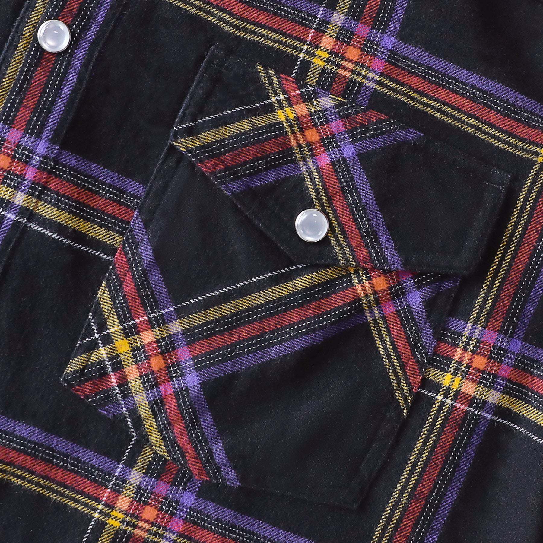 Dubinik? 6oz Men's Long Sleeve Pearl Snap Midweight Flannel Casual Western Cowboy Plaid Shirts 100% Cotton#36020