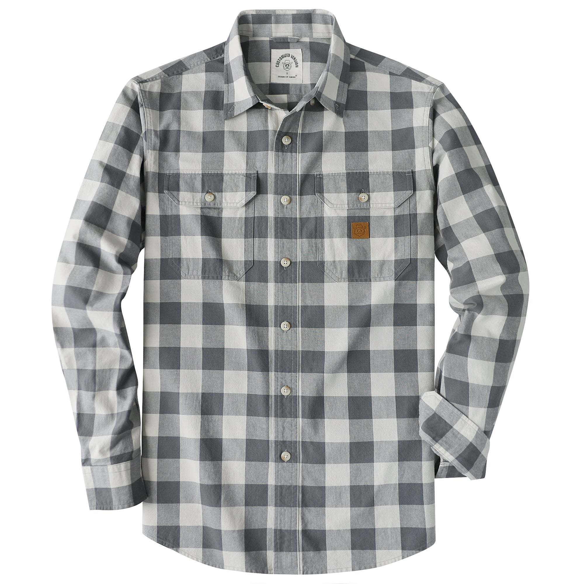Dubinik? 4.6oz Mens Lightweight Pure Cotton Long Sleeve Button Down Plaid Shirt#101815