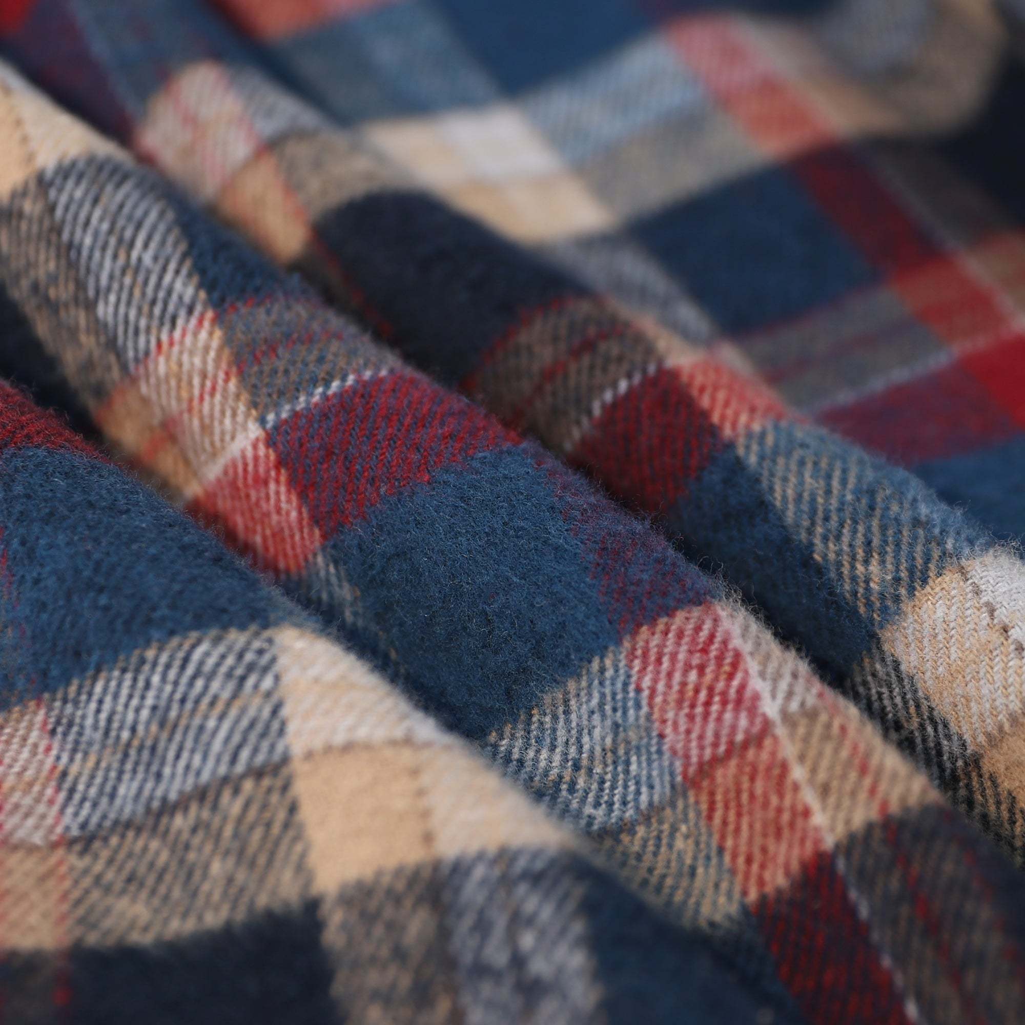 Dubinik? 10.8oz Men's Flannel Shacket Plaid Jacket with Warm Lining Button Up#38411