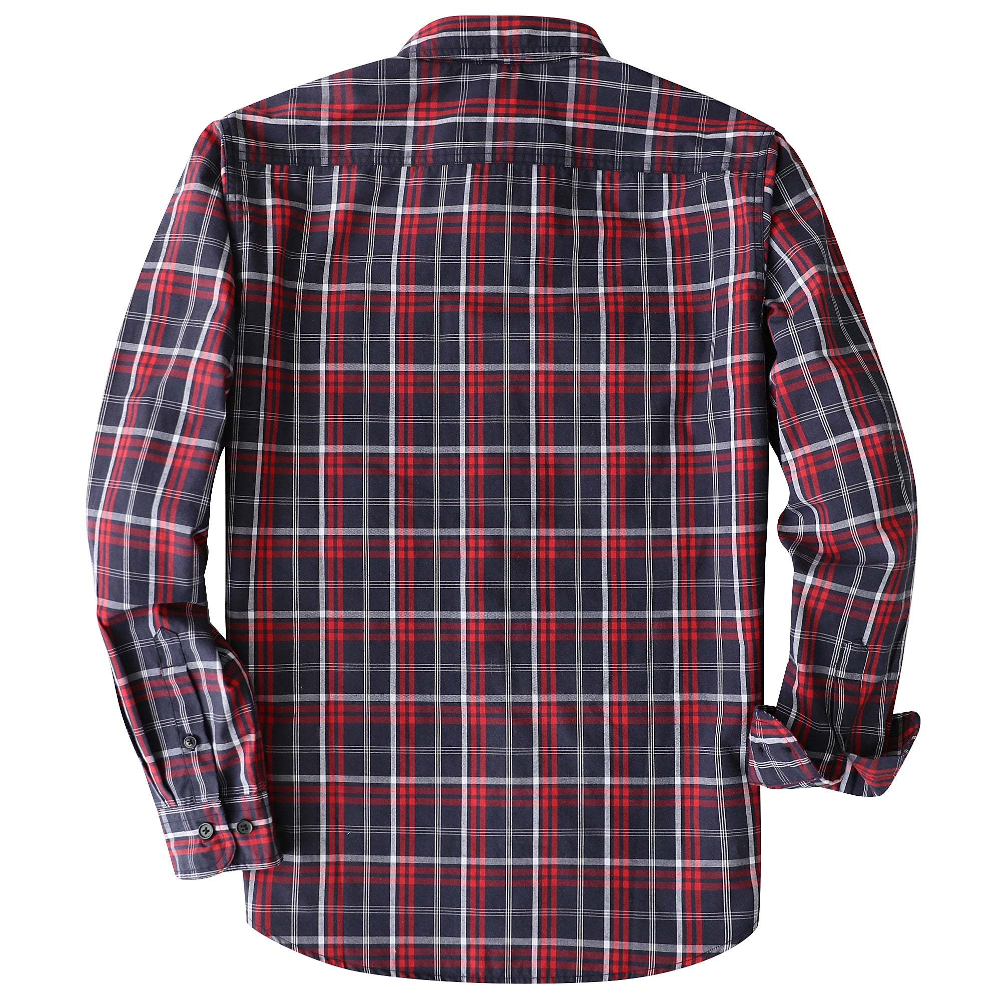 Dubinik? 4.1oz Mens Long Sleeve Button Down Shirts Casual Plaid Shirt with Practical Double Pockets Comfortable and Soft#0050007