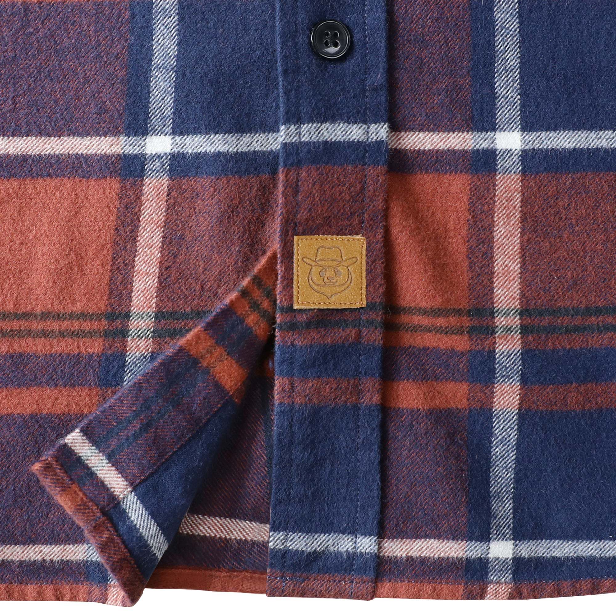 6oz Men's Plaid Flannel Long Sleeve Shirts #0310