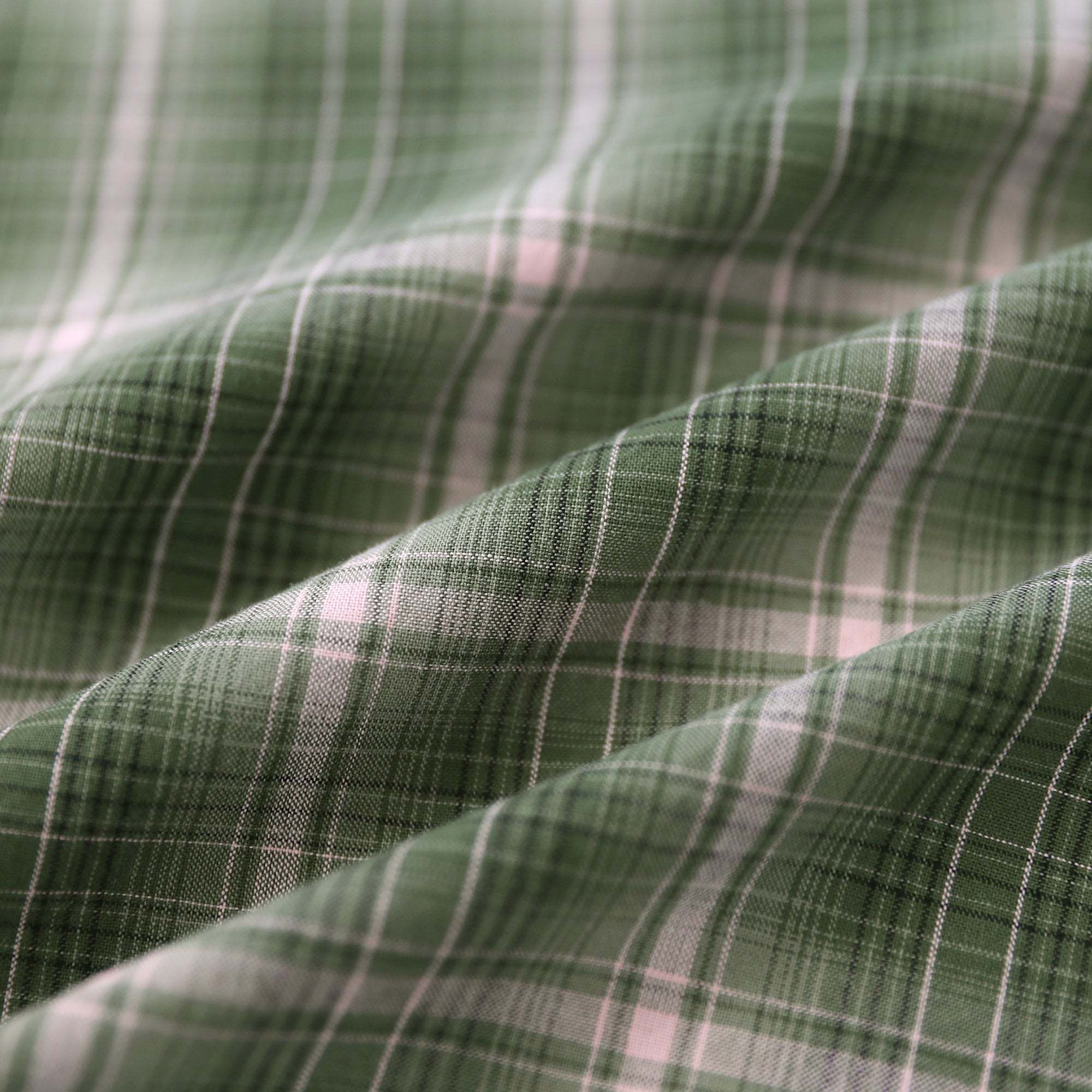 Dubinik? Men’s Short Sleeve Button-Down Shirt, Double Pockets, Casual Workwear Plaid#10177