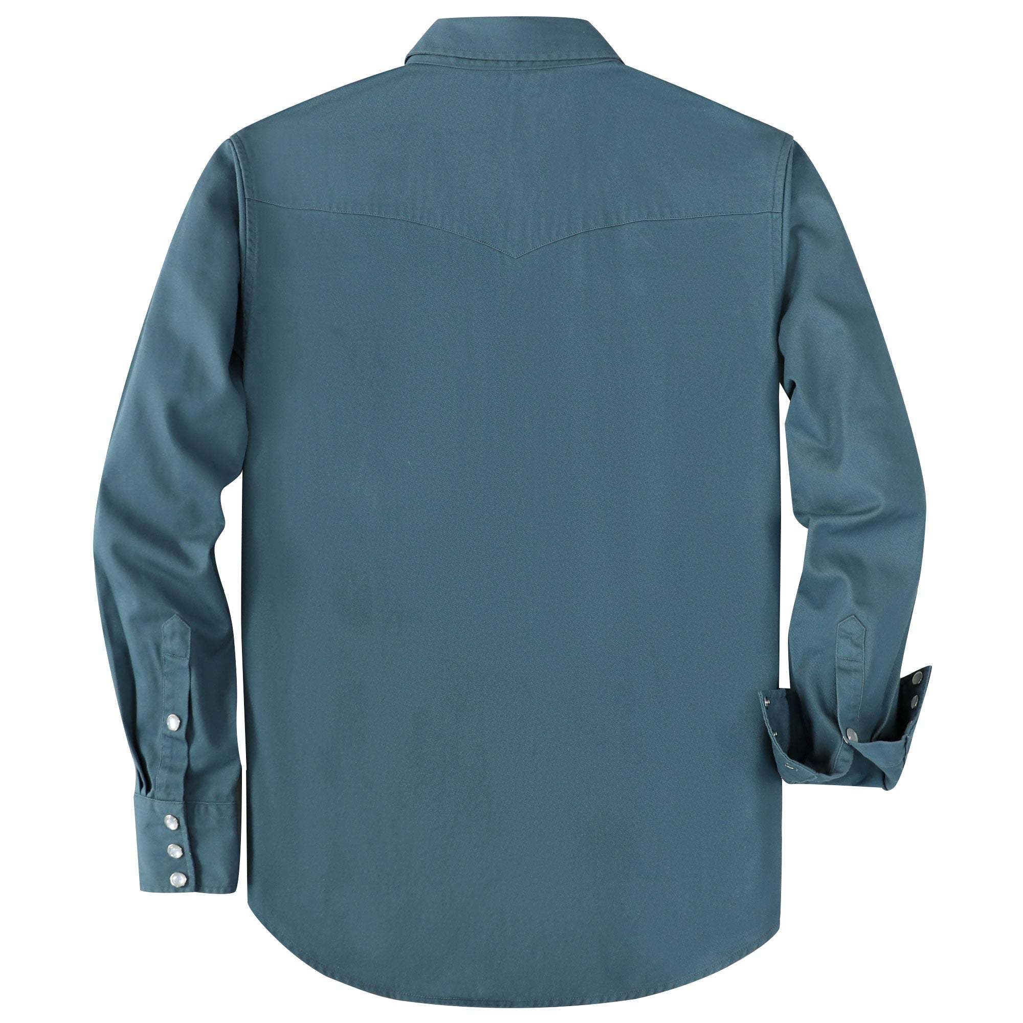 Dubinik? 7.2oz Men's Western Cowboy Pearl Snap Long Sleeve Work Shirt#10607