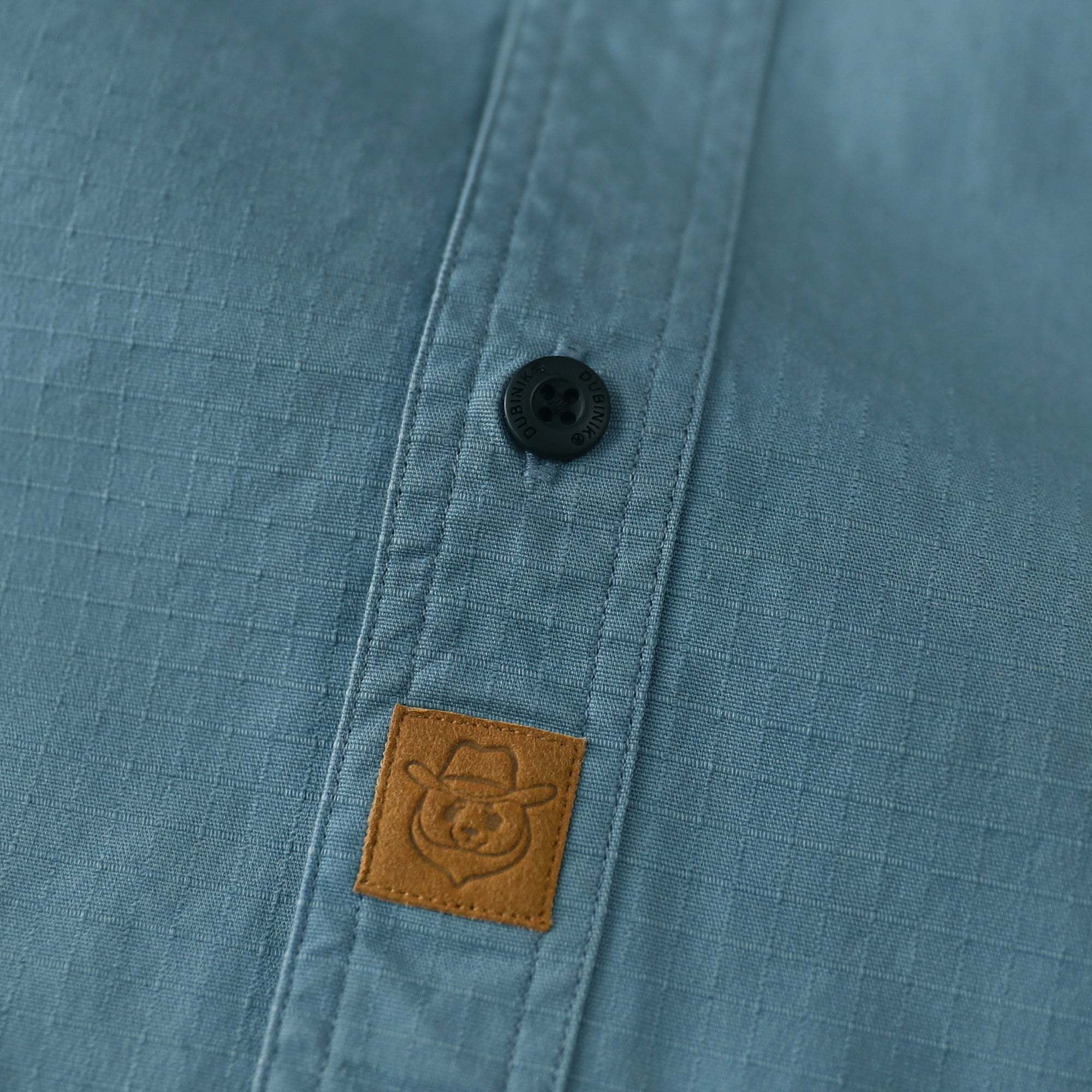 Dubinik? Mens Short Sleeve Button Down Shirts Two Pocket Vintage Mens Work Shirt Slate Blue Cotton Mens Shirts Casual with Stretch#0055008