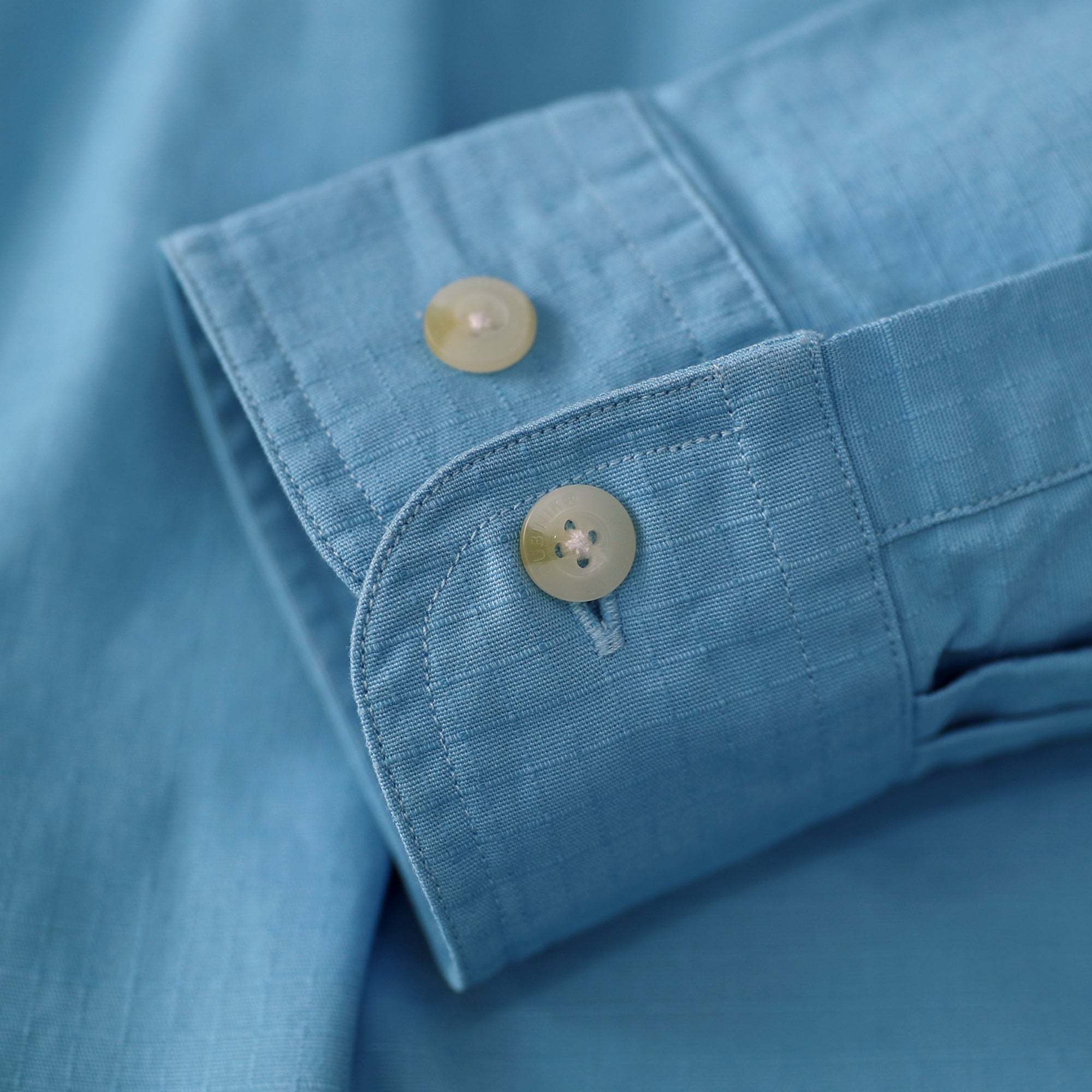 Dubinik? 6.5oz Mens Button Up Shirts Long Sleeve Casual Blue Solid Shirts for Men Two Pocket Regular Fit Comfortable with Stretch Shirt#0056011