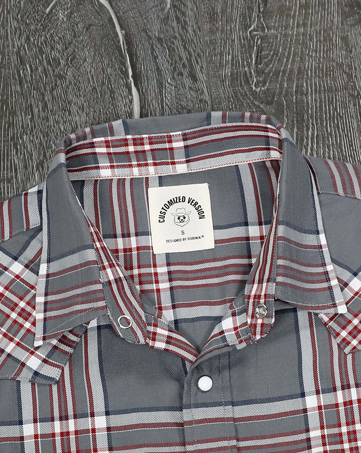 Dubinik?Bamboo Fiber Mens Shirts Short Sleeve Plaid Shirt Men Western Cowboy Pearl Snap Vintage Casual Plaid Shirt #29303