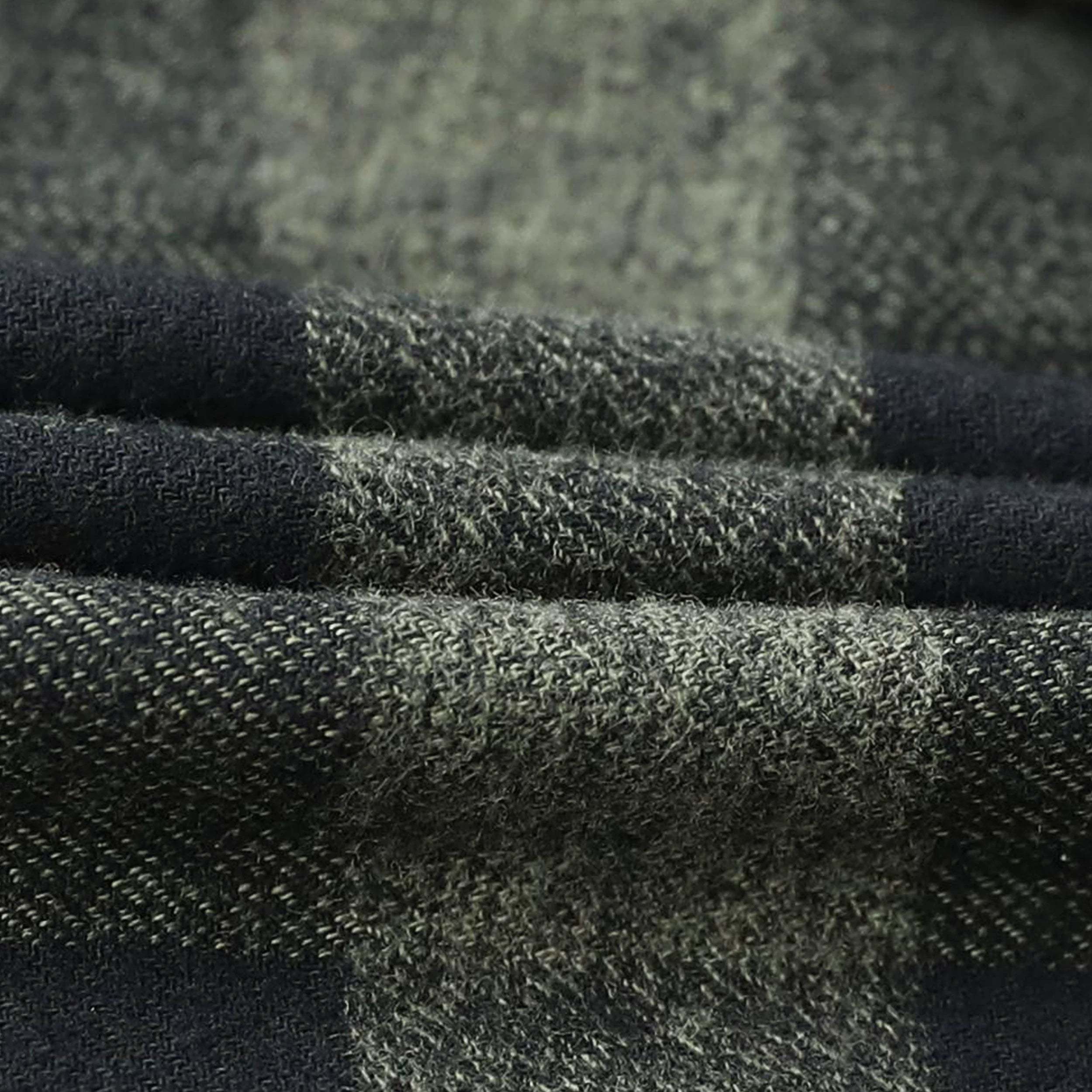 Dubinik? 6oz Mens Long Sleeve Midweight Green Flannel Shirt Warm Casual Soft Cotton Button Down Plaid Shirt #3411