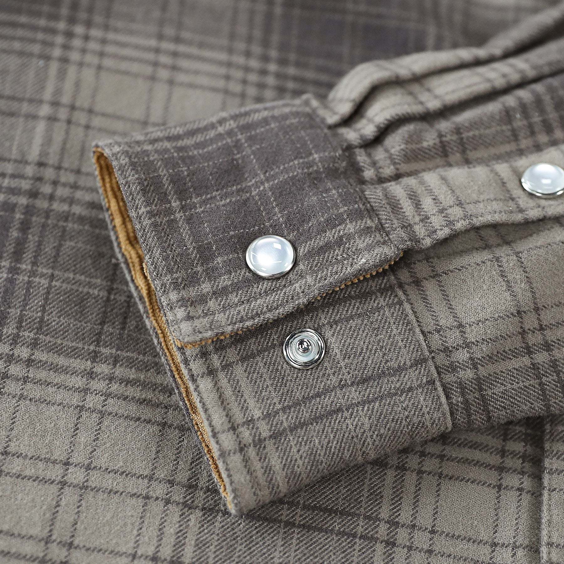 Dubinik? 6oz Men's Long Sleeve Pearl Snap Midweight Flannel Casual Western Cowboy Plaid Shirts 100% Cotton#36013