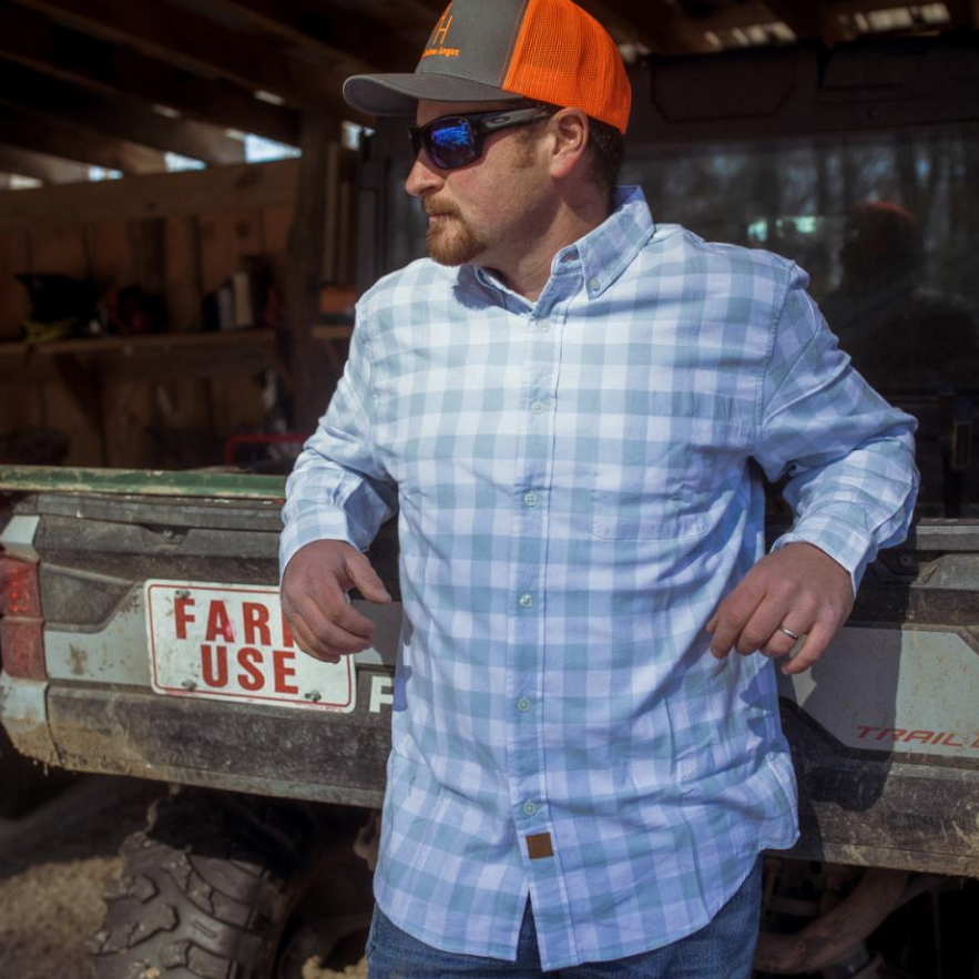 Dubinik? 6oz Flannel Shirt for Men 100% Cotton Mens Flannel Shirts Long Sleeve Plaid Soft Casual Button Down Shirt Men#66201