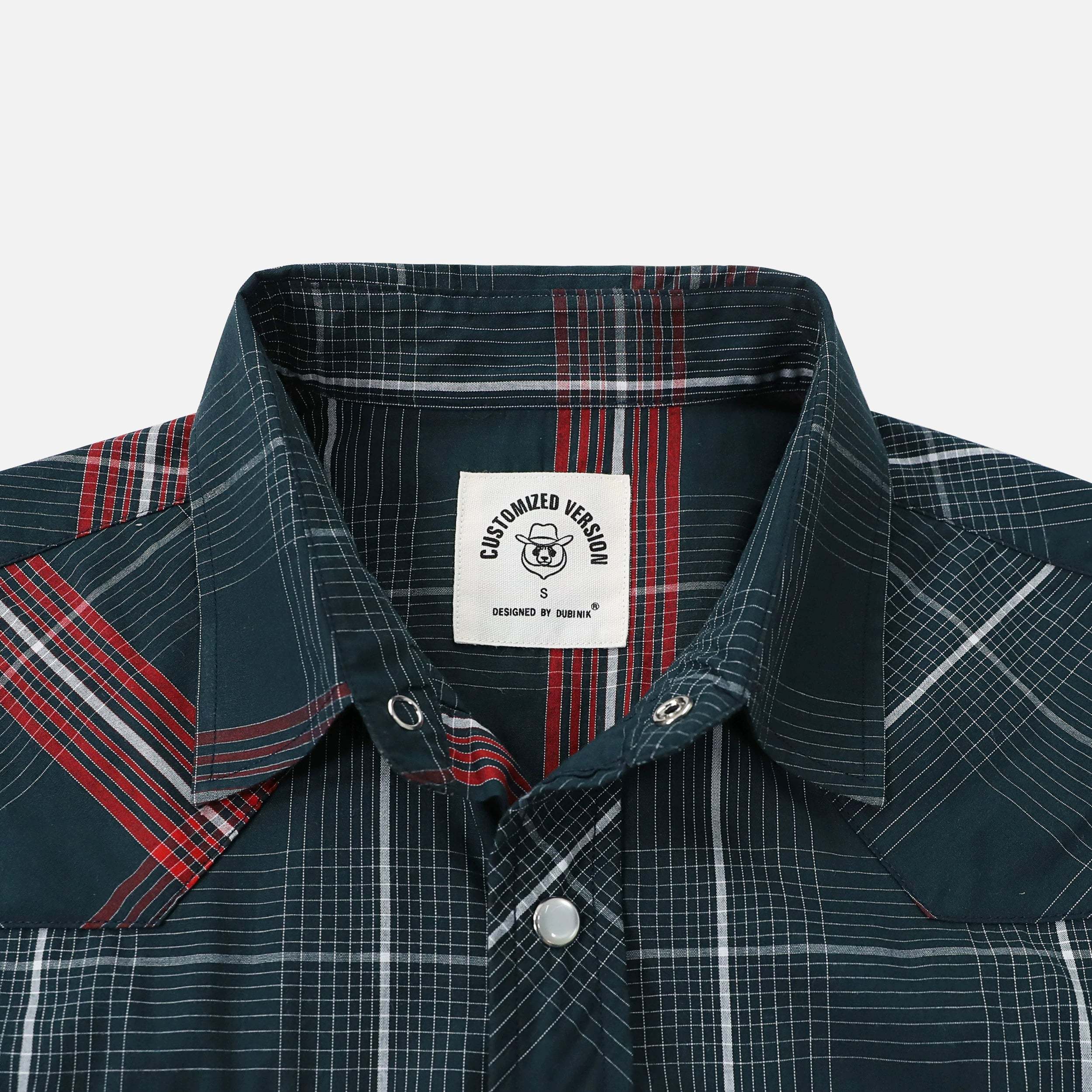 Dubinik? Western Shirts for Men Short Sleeve Plaid Pearl Snap Shirts for Men Button Up Shirt Cowboy Casual Work Shirt#41030
