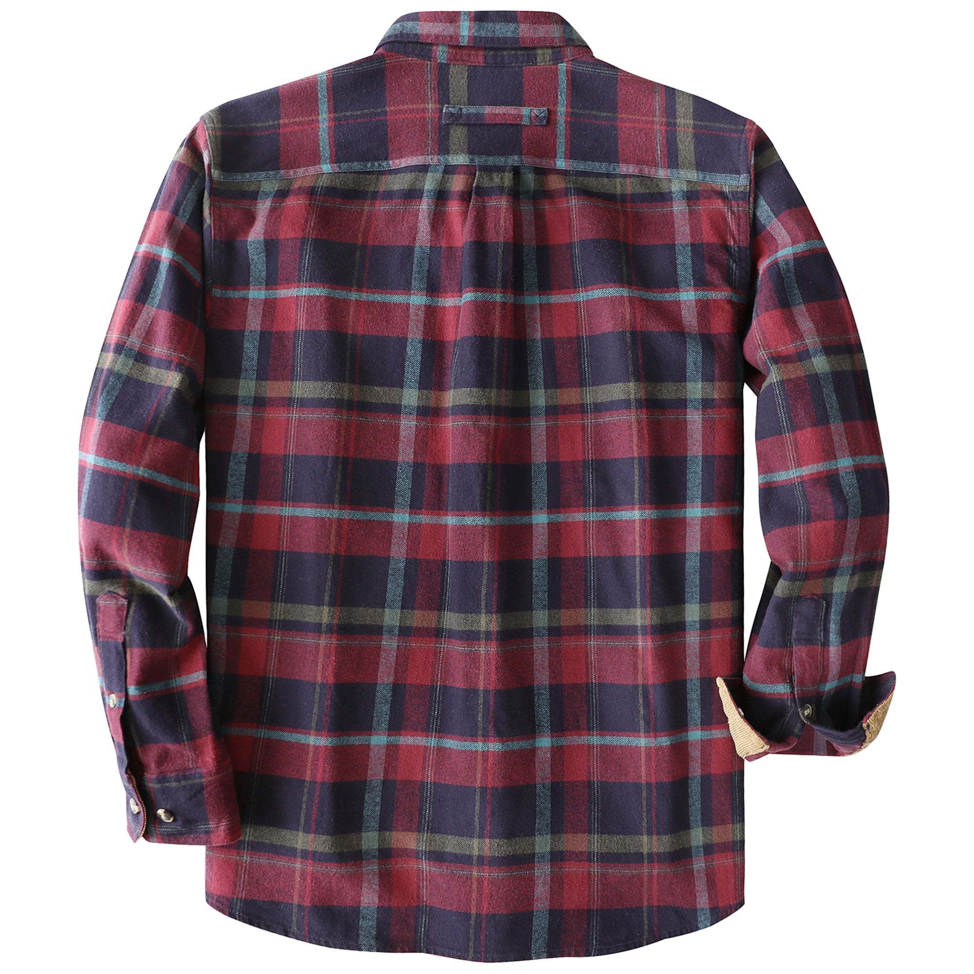 Dubinik? 6oz Mens Flannel Shirt Long Sleeve Button Down Plaid All Cotton Soft Brushed Flannel Shirt For Men Utility Casual Shirt #0030025