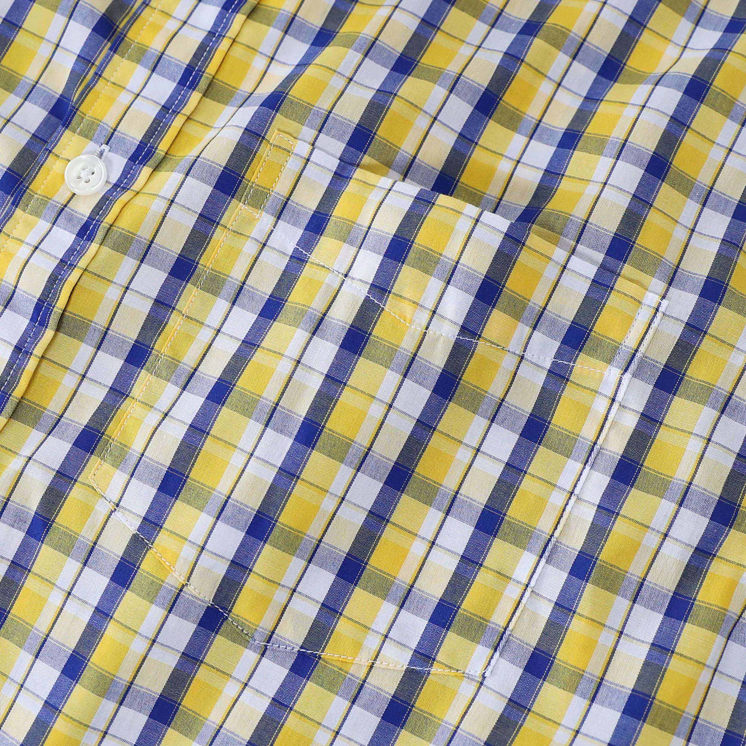 Dubinik? 3.2oz Mens Long Sleeve Casual Button Down Vintage Plaid Shirts#52012