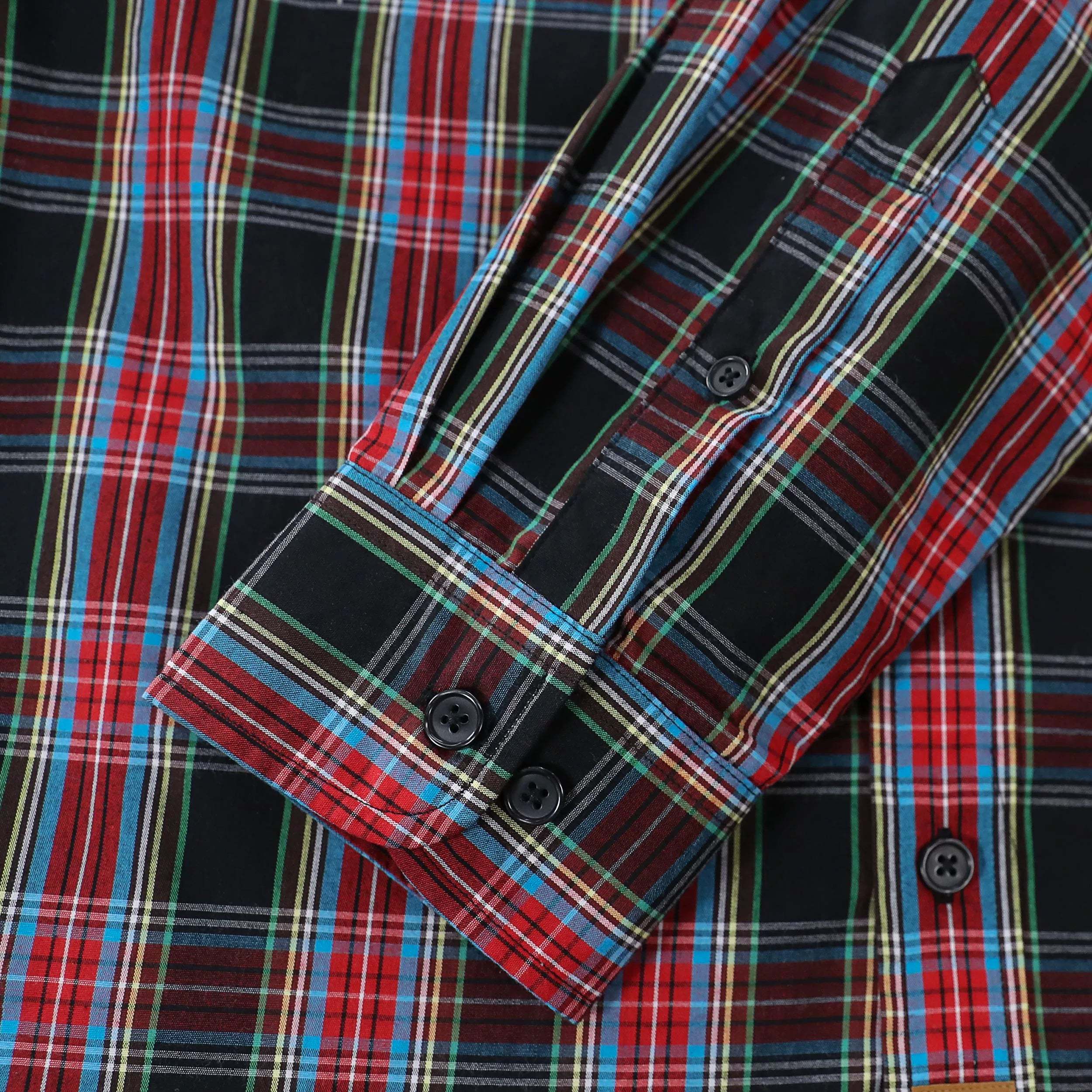 Dubinik? 3.2oz Mens Long Sleeve Casual Button Down Vintage Plaid Shirts#52011