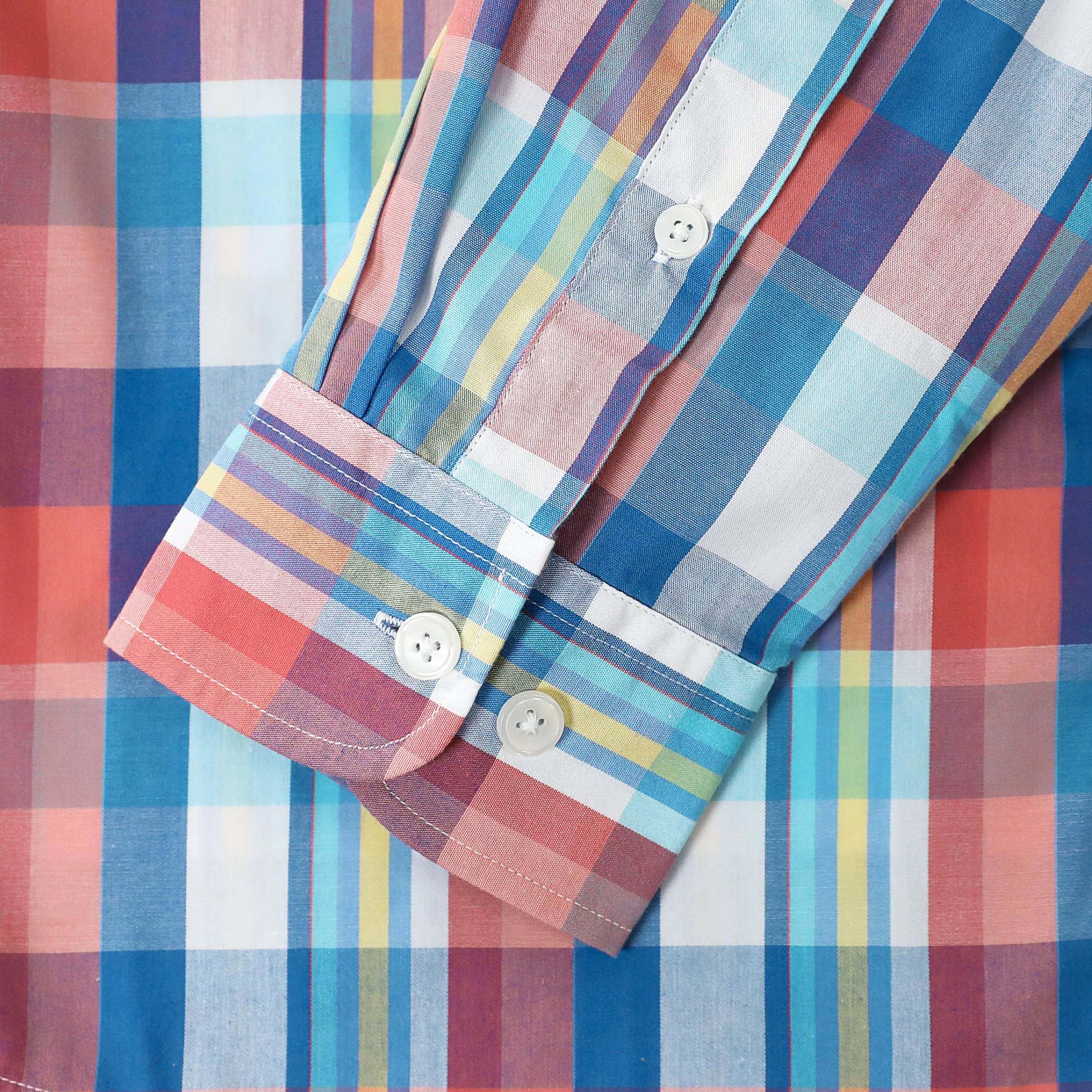 Dubinik? 3.2oz Mens Long Sleeve Casual Button Down Vintage Plaid Shirts#52021
