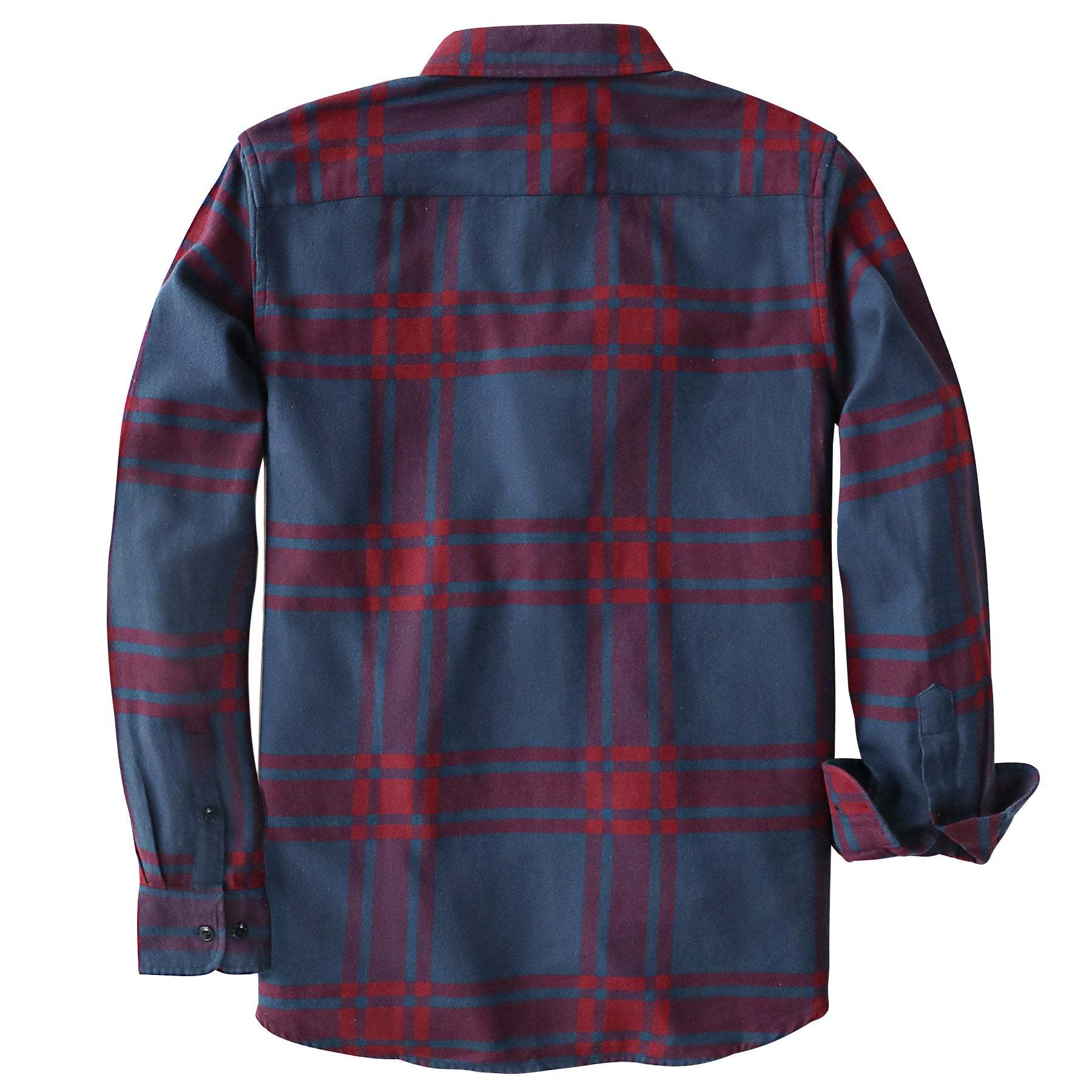 Dubinik? 6oz Flannel Shirt for Men 100% Cotton Mens Flannel Shirts Long Sleeve Plaid Soft Casual Button Down Shirt Men#66005