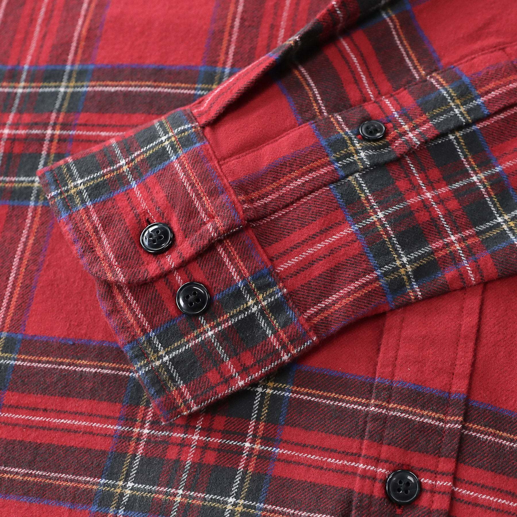 Dubinik? 6oz Flannel Shirt for Men 100% Cotton Mens Flannel Shirts Long Sleeve Plaid Soft Casual Button Down Shirt Men#66041