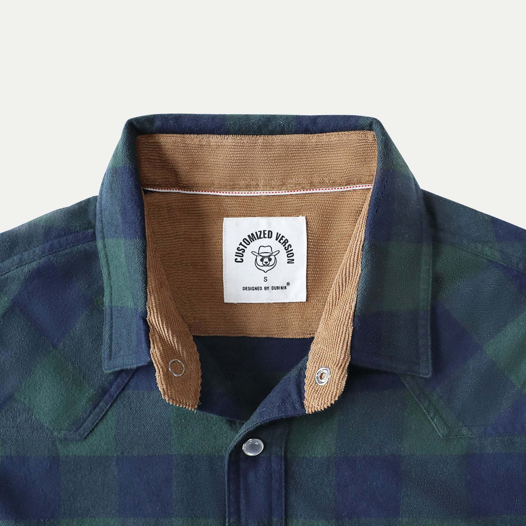 Dubinik? 6oz Men's Long Sleeve Pearl Snap Midweight Flannel Casual Western Cowboy Plaid Shirts 100% Cotton#36014