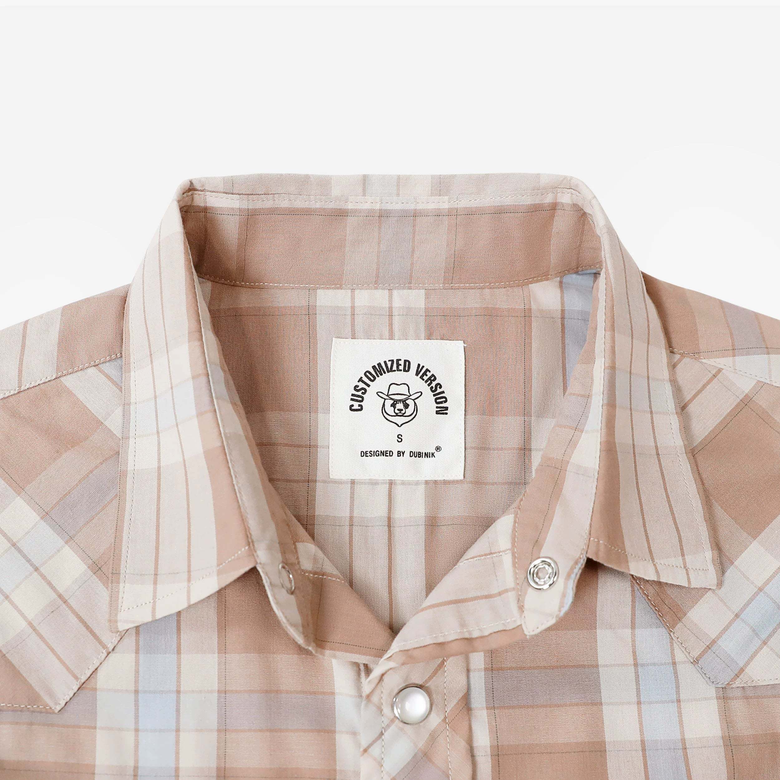 Dubinik? Western Shirts for Men Short Sleeve Plaid Pearl Snap Shirts for Men Button Up Shirt Cowboy Casual Work Shirt#41029