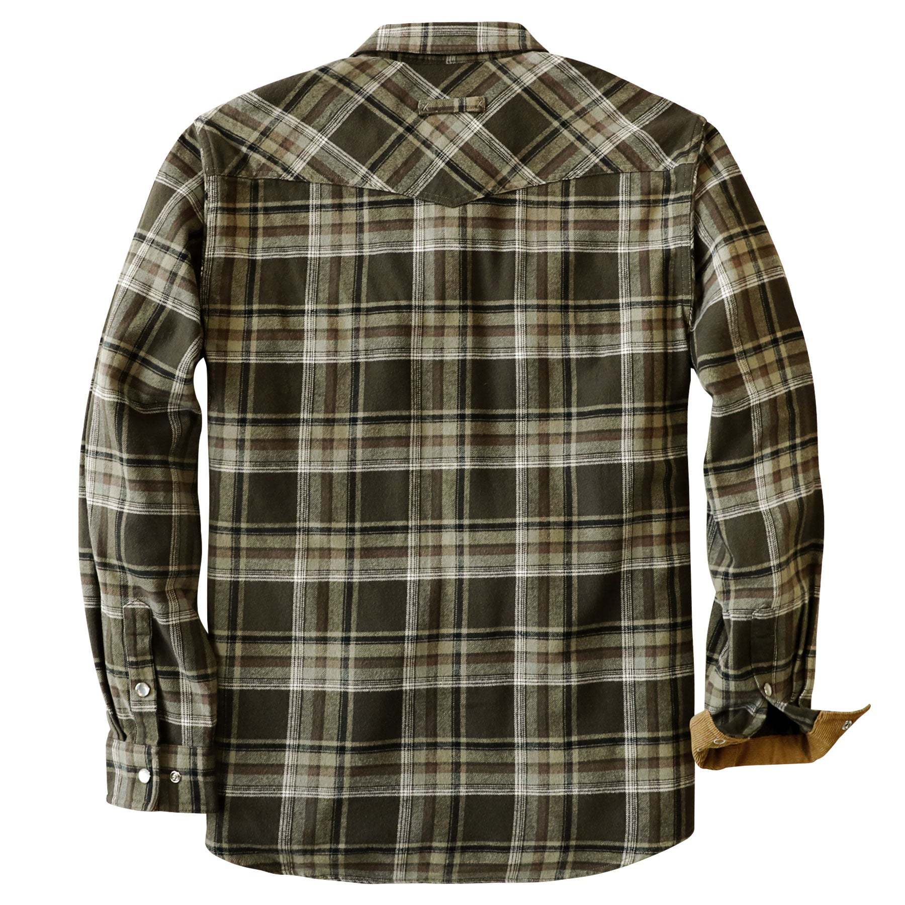 Dubinik? 6oz Men's Long Sleeve Pearl Snap Midweight Flannel Casual Western Cowboy Plaid Shirts 100% Cotton#36012