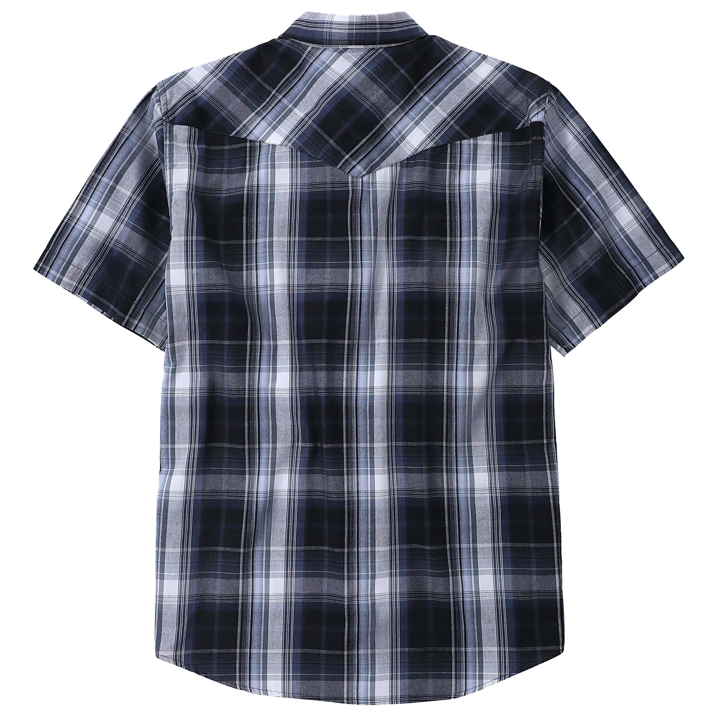 Dubinik? Western Shirts for Men Short Sleeve Plaid Pearl Snap Shirts for Men Button Up Shirt Cowboy Casual Work Shirt#41024