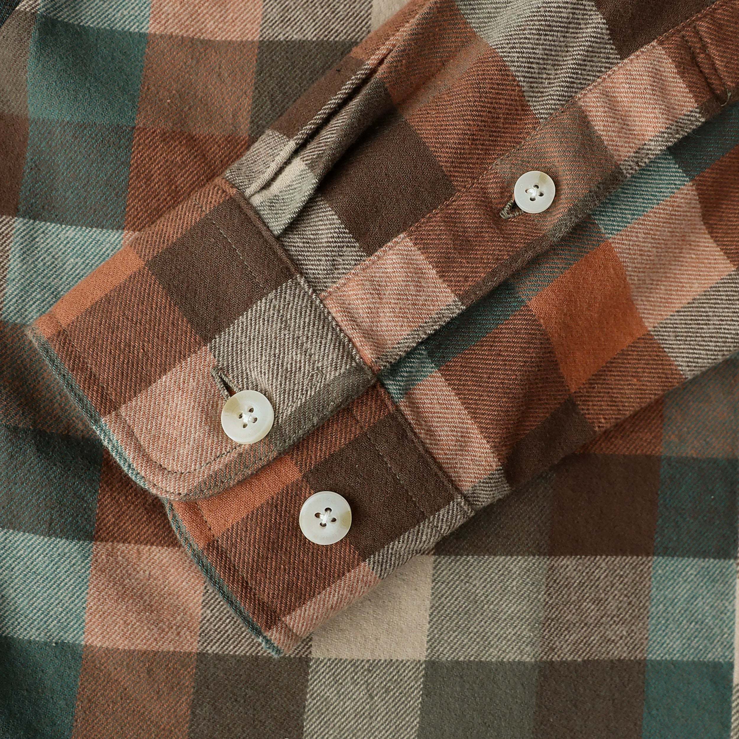 Dubinik? 6oz Mens Long Sleeve Midweight Flannel Shirt Warm Casual Soft Cotton Button Down Plaid Shirt #3401