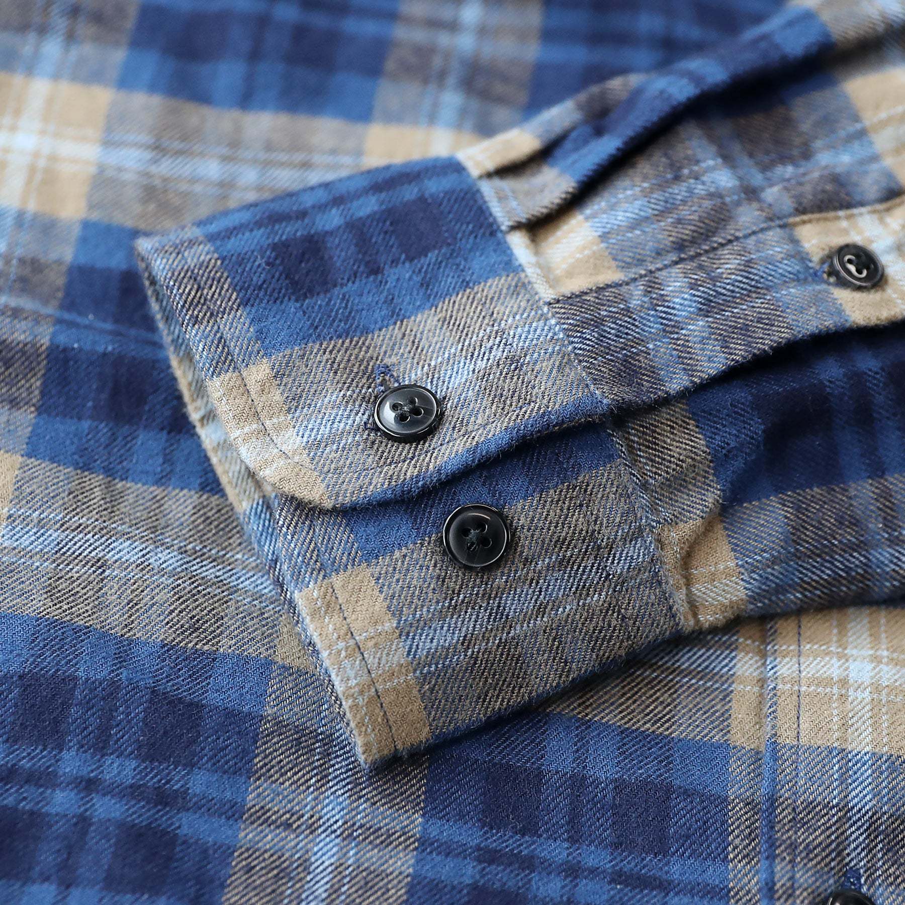 Dubinik? 6oz Flannel Shirt for Men 100% Cotton Mens Flannel Shirts Long Sleeve Plaid Soft Casual Button Down Shirt Men#66012