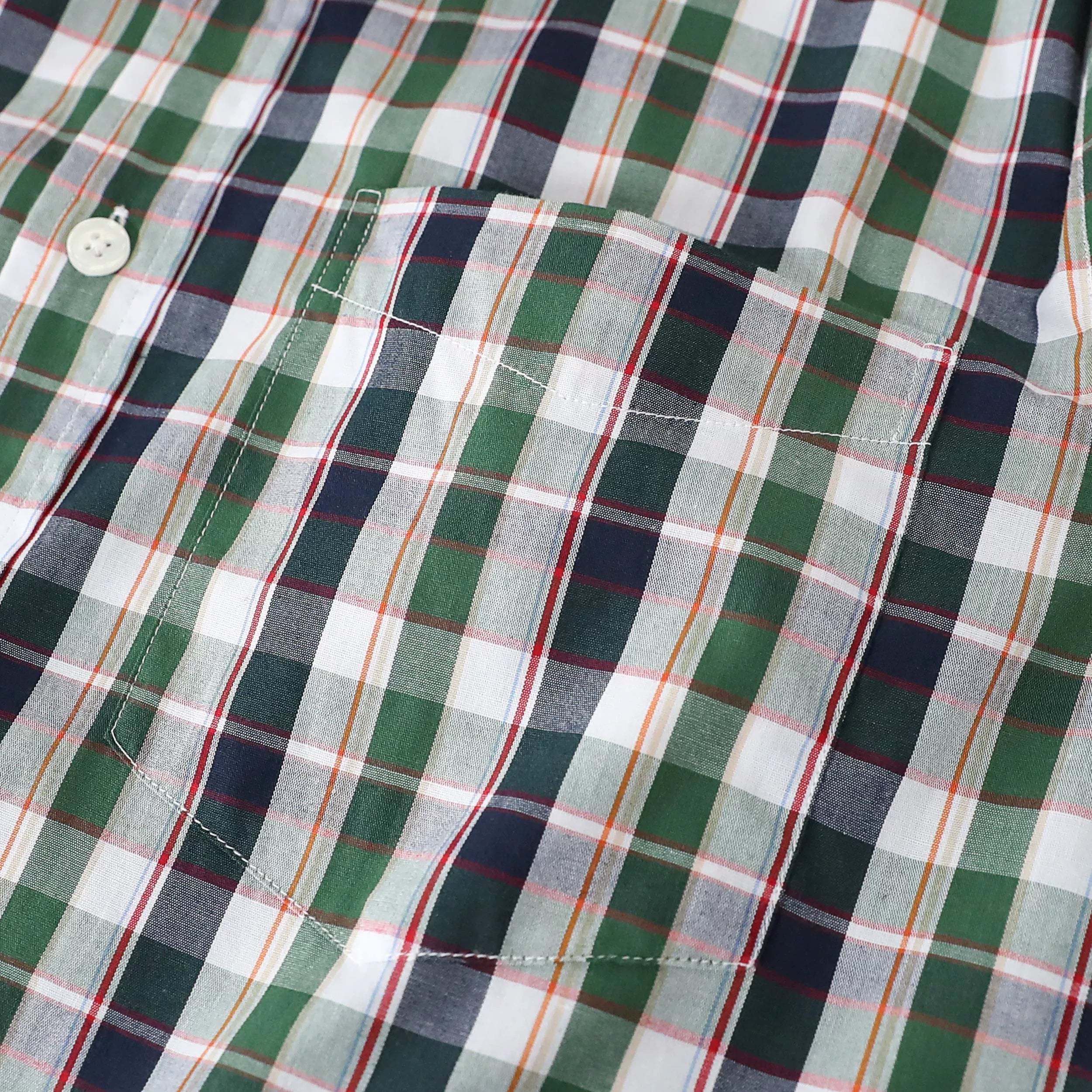 Dubinik? 3.2oz Mens Long Sleeve Casual Button Down Vintage Plaid Shirts#52002