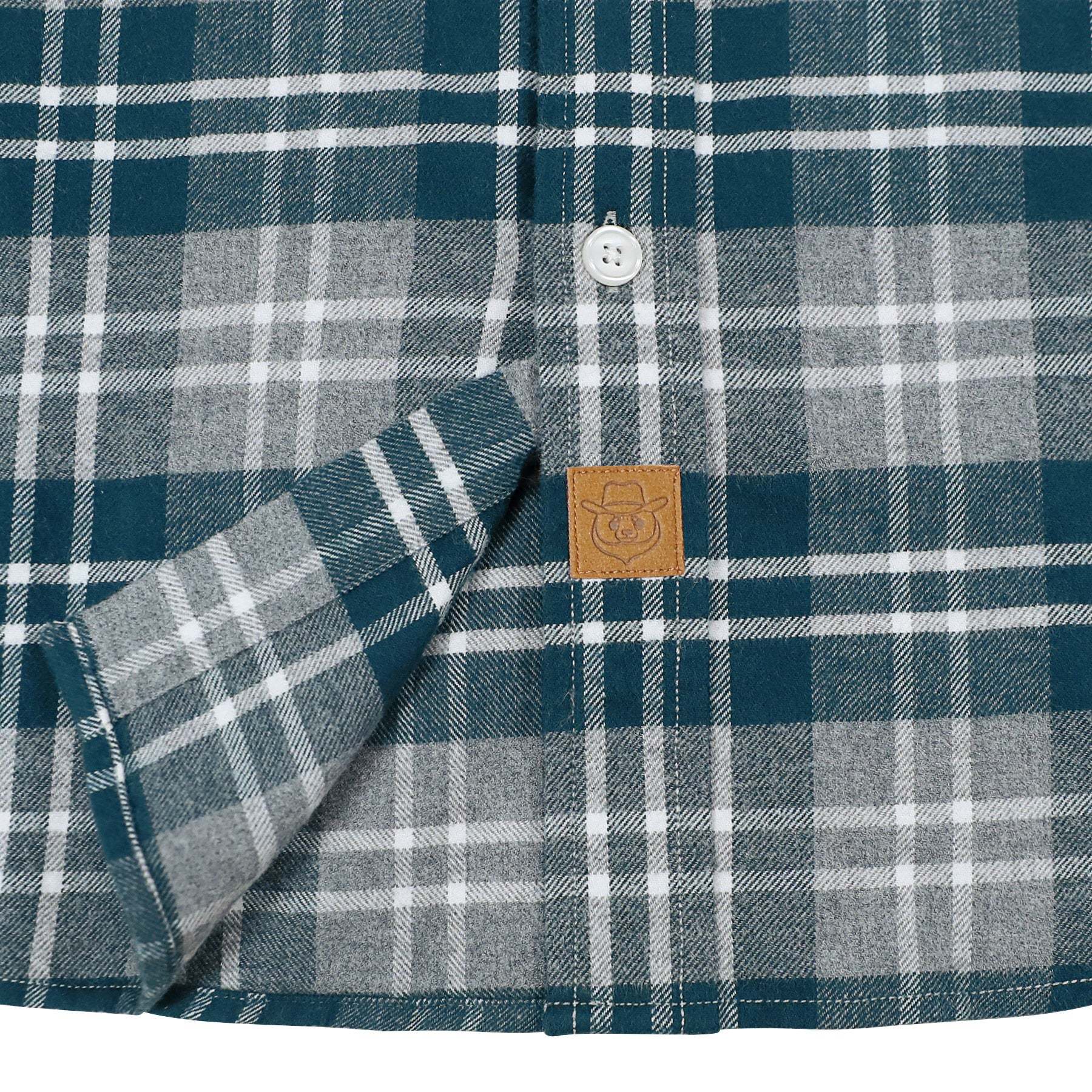 Dubinik? 6oz Flannel Shirt for Men 100% Cotton Mens Flannel Shirts Long Sleeve Plaid Soft Casual Button Down Shirt Men#66023