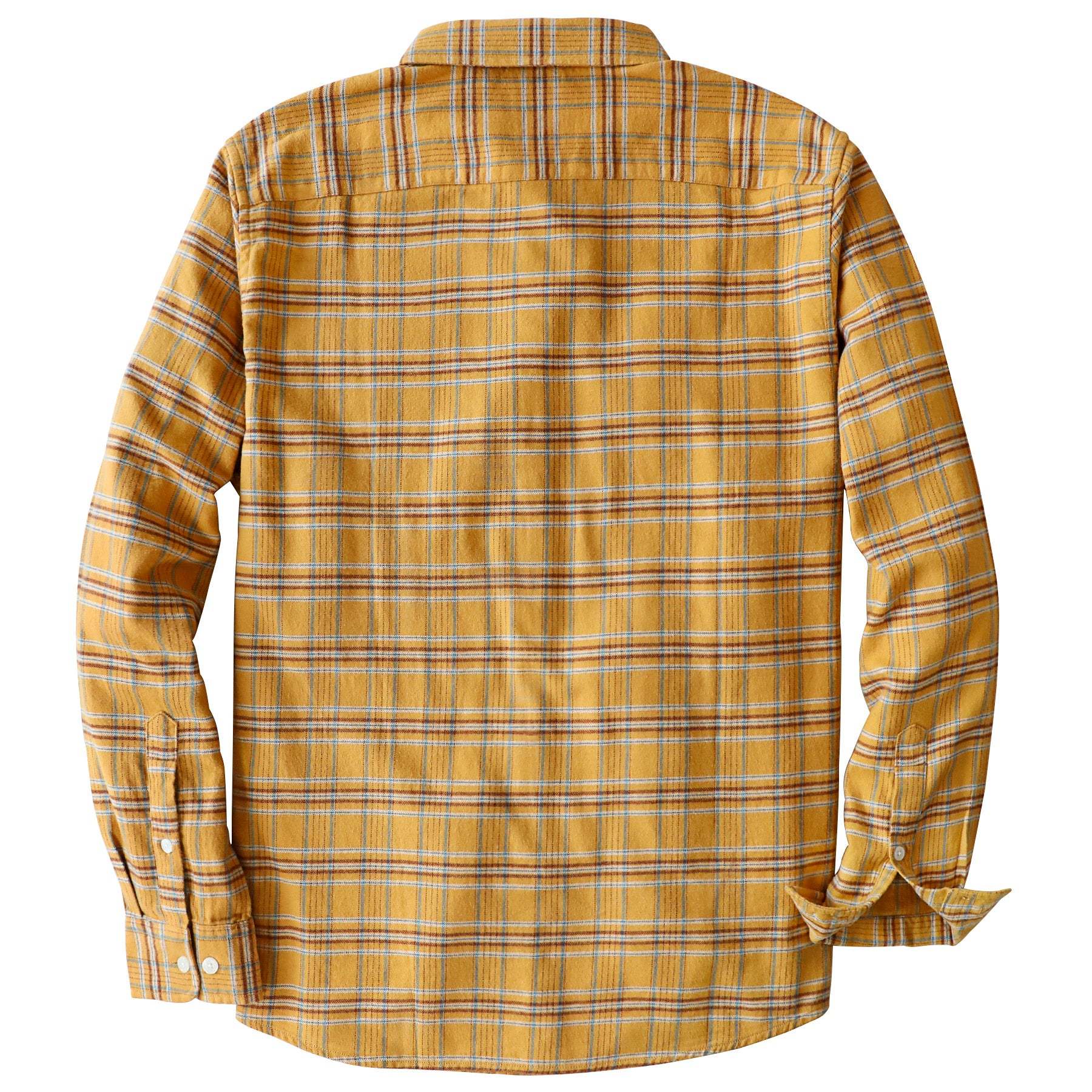 Dubinik? 6oz Flannel Shirt for Men 100% Cotton Mens Flannel Shirts Long Sleeve Plaid Soft Casual Button Down Shirt Men#66205