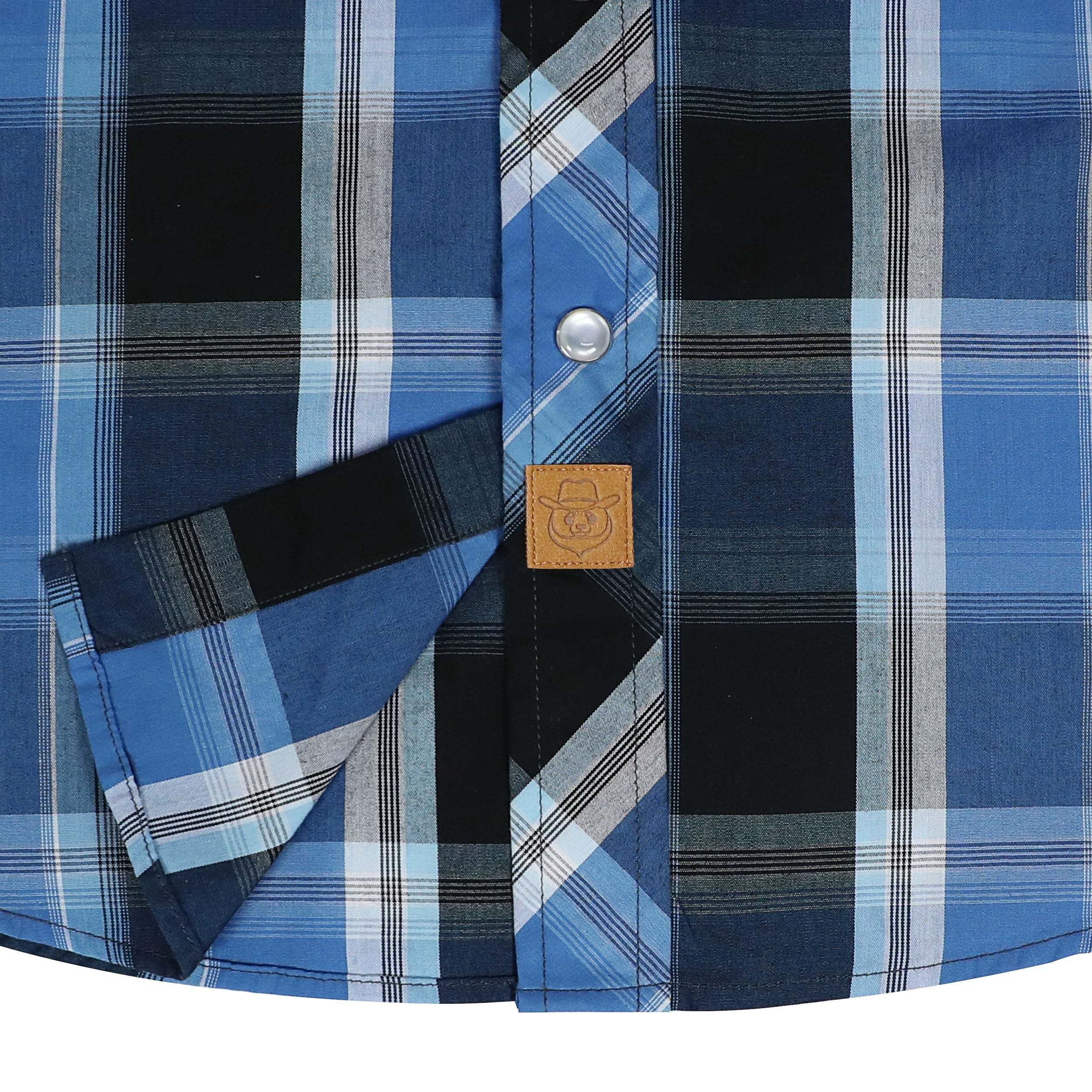 Dubinik? Western Shirts for Men Short Sleeve Plaid Pearl Snap Shirts for Men Button Up Shirt Cowboy Casual Work Shirt#41019