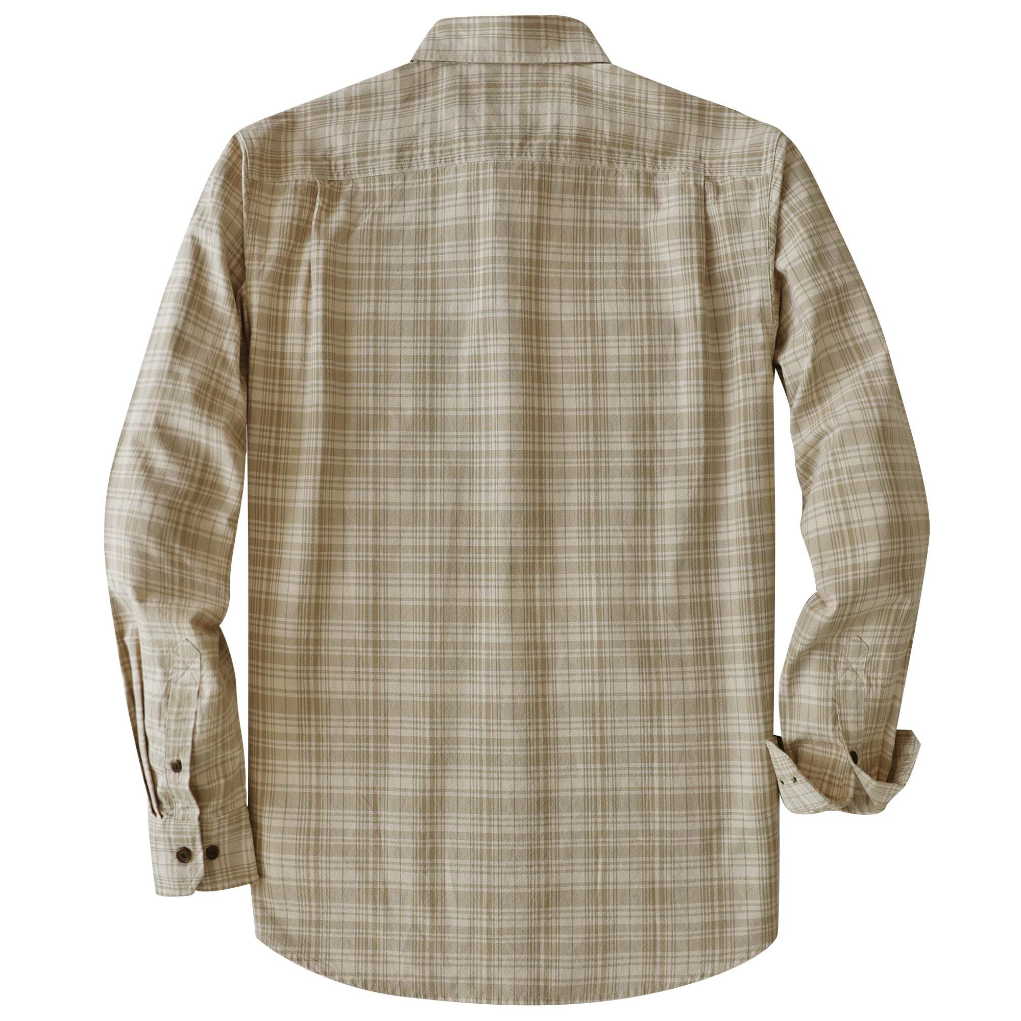 Dubinik? 4.6oz Mens Lightweight Pure Cotton Long Sleeve Button Down Plaid Shirt#10181