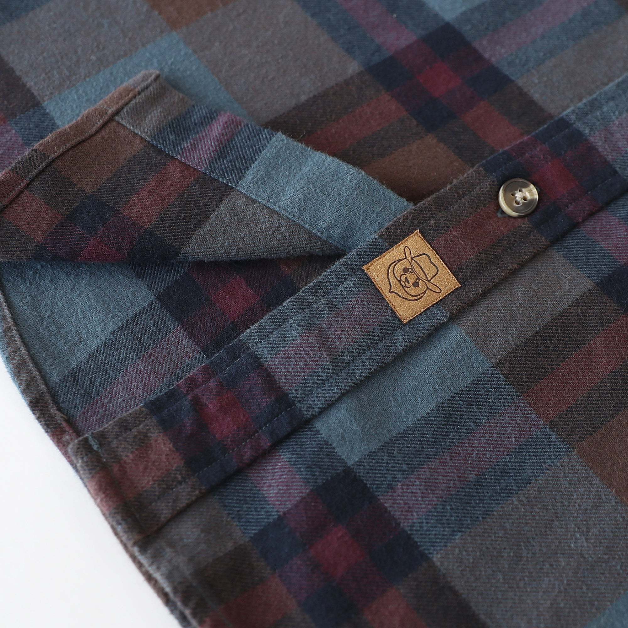 Dubinik? 6oz Mens Flannel Shirt Long Sleeve Button Down Plaid All Cotton Soft Brushed Flannel Shirt For Men Utility Casual Shirt #0030026