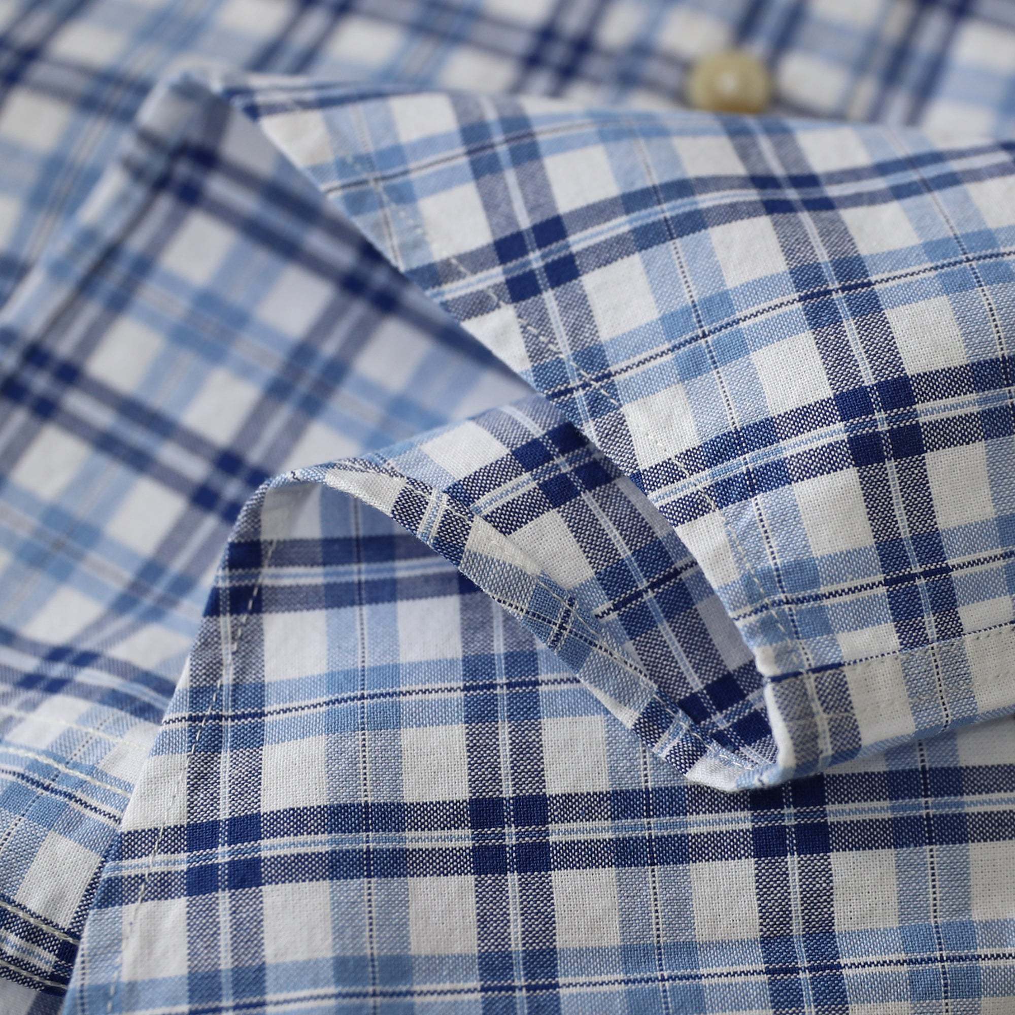 Dubinik? Men’s Short Sleeve Button-Down Shirt, Double Pockets, Casual Workwear Plaid#101711