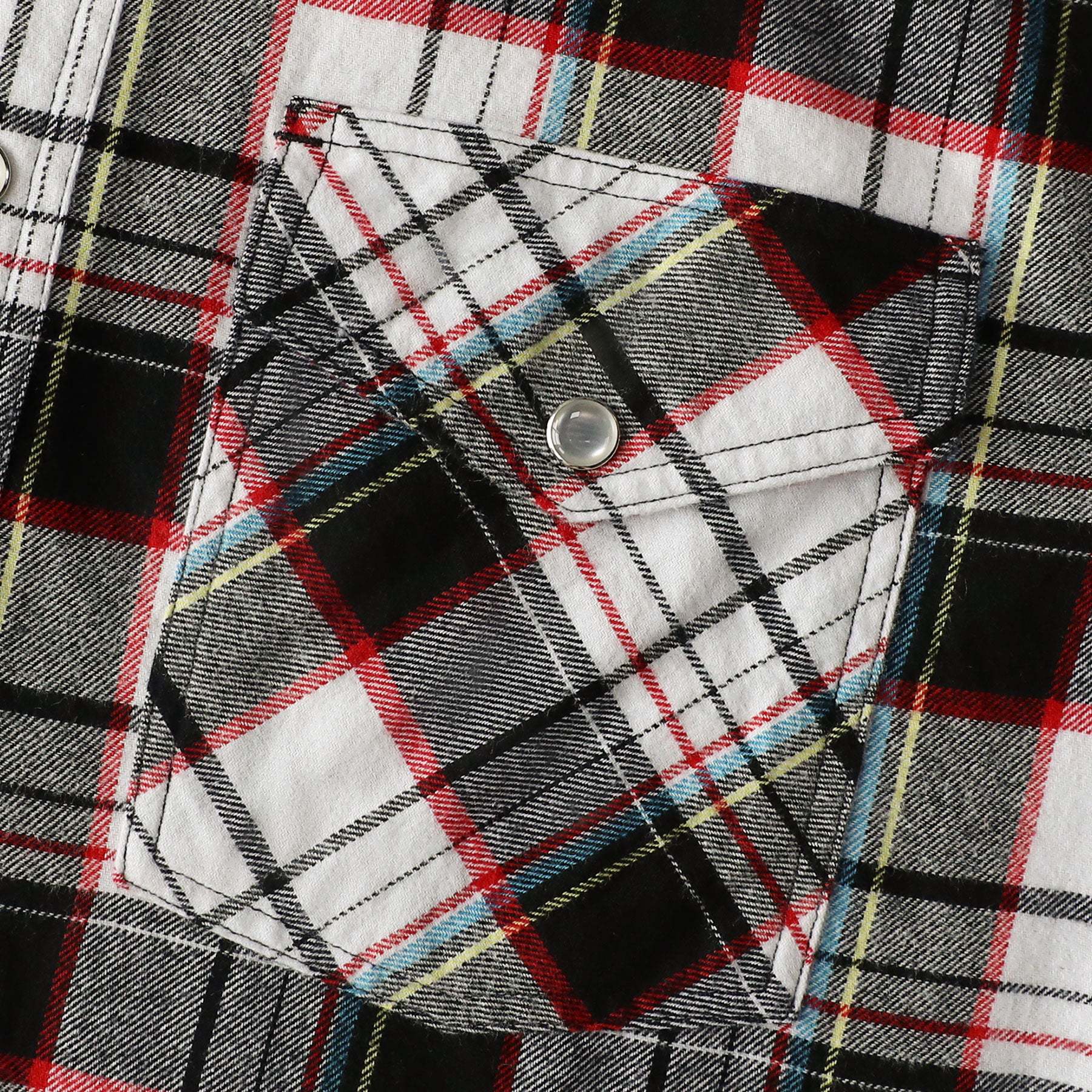 Dubinik? 6oz Men's Long Sleeve Pearl Snap Midweight Flannel Casual Western Cowboy Plaid Shirts 100% Cotton#36007