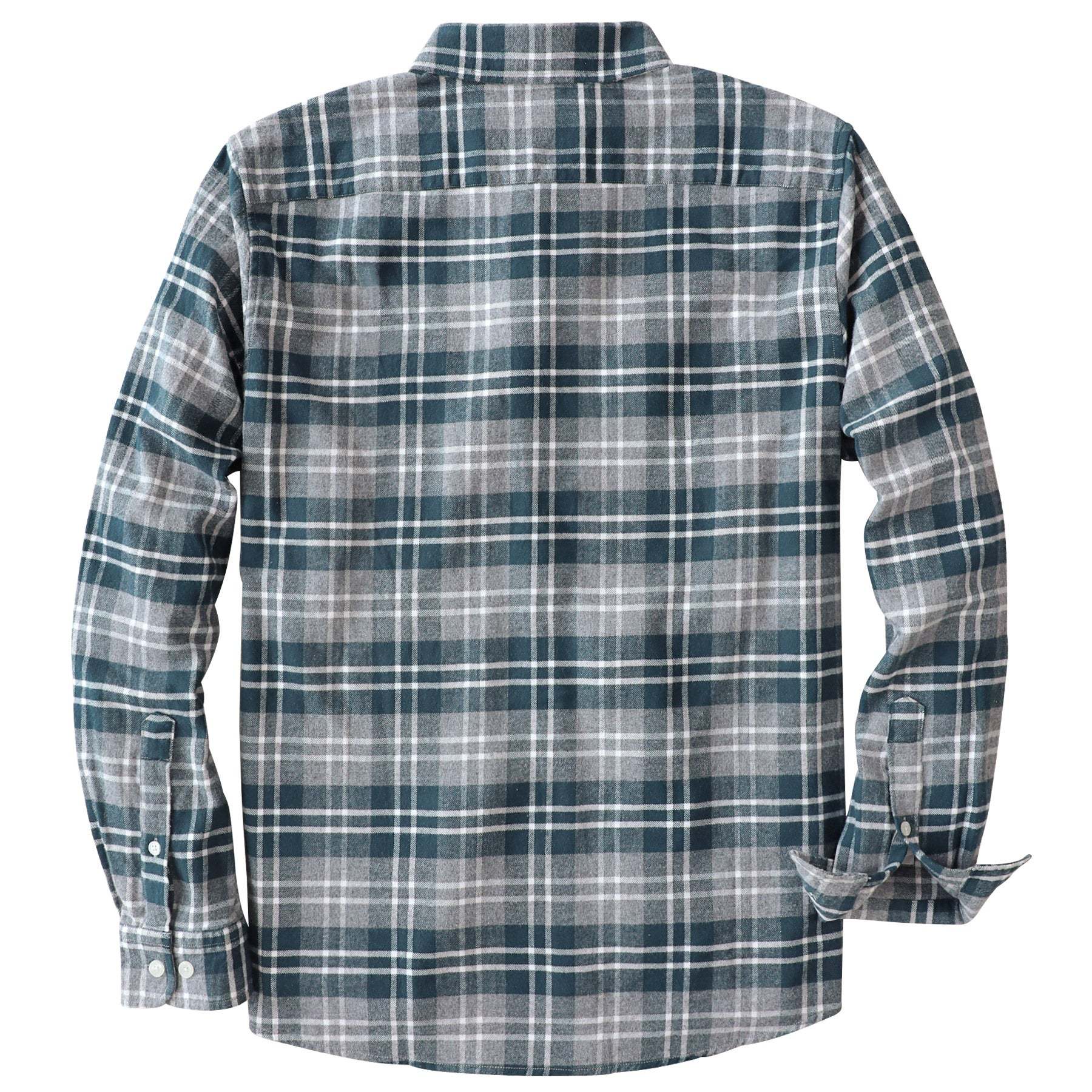 Dubinik? 6oz Flannel Shirt for Men 100% Cotton Mens Flannel Shirts Long Sleeve Plaid Soft Casual Button Down Shirt Men#66023
