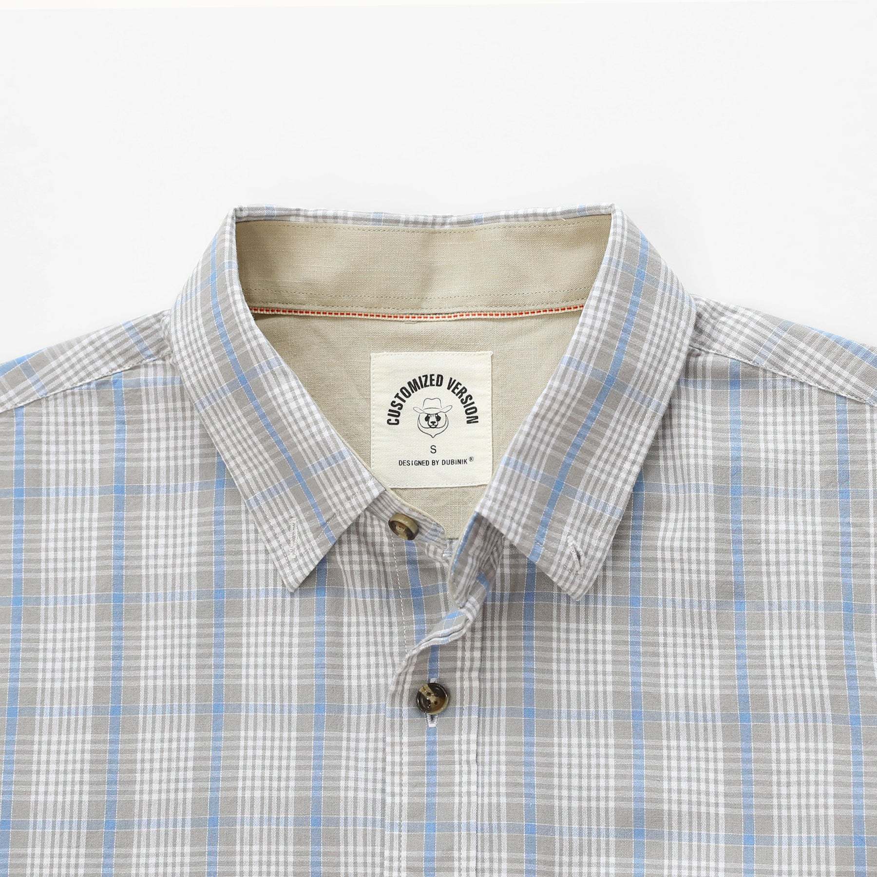 Men's casual short-sleeved cotton shirt #0012