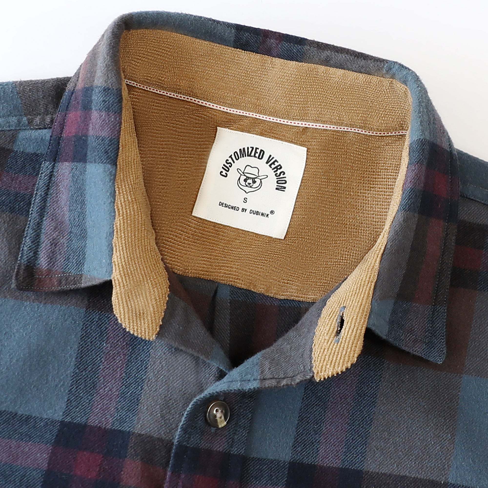 Dubinik? 6oz Mens Flannel Shirt Long Sleeve Button Down Plaid All Cotton Soft Brushed Flannel Shirt For Men Utility Casual Shirt #0030026