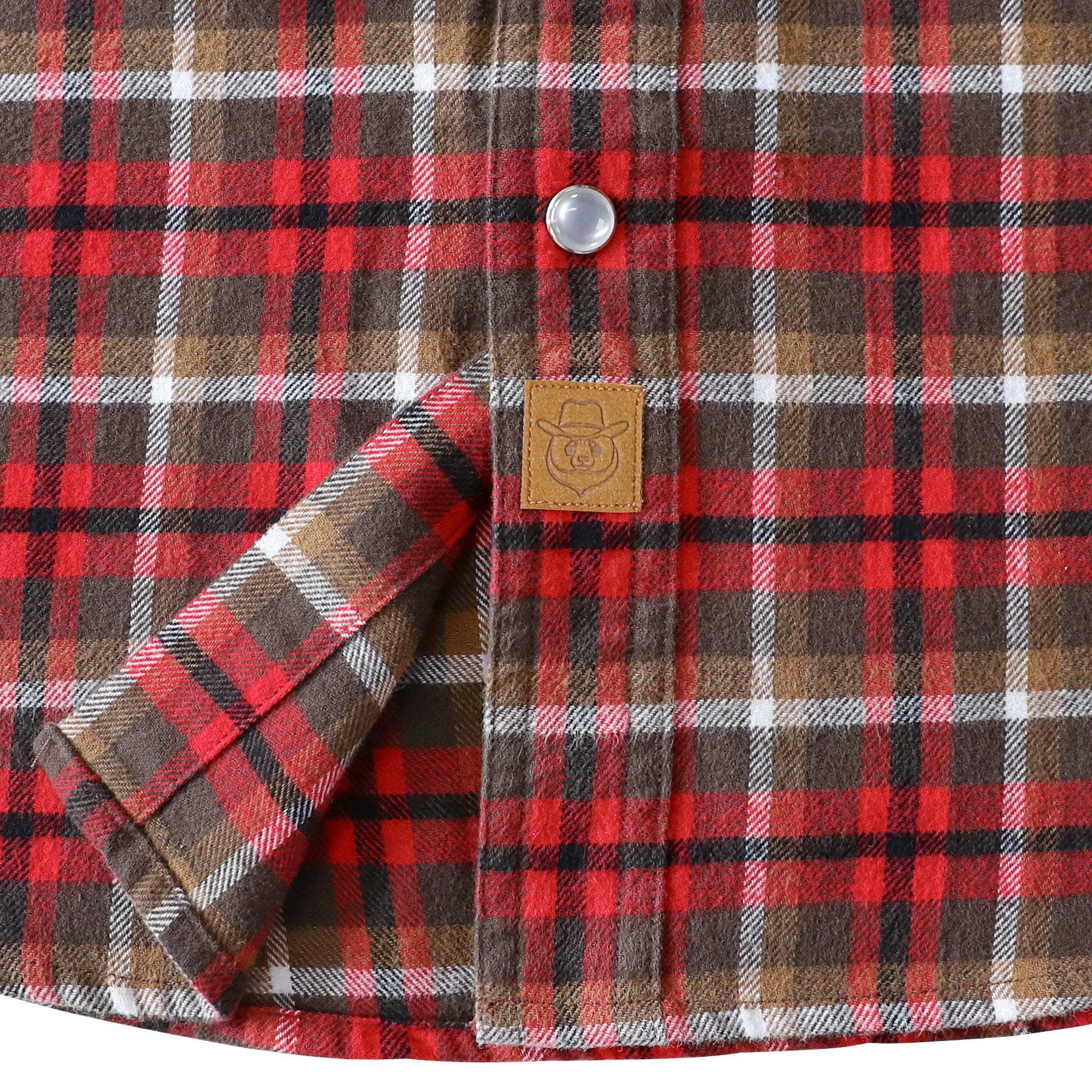 Dubinik? 6oz Men's Long Sleeve Pearl Snap Midweight Flannel Casual Western Cowboy Plaid Shirts 100% Cotton#36001