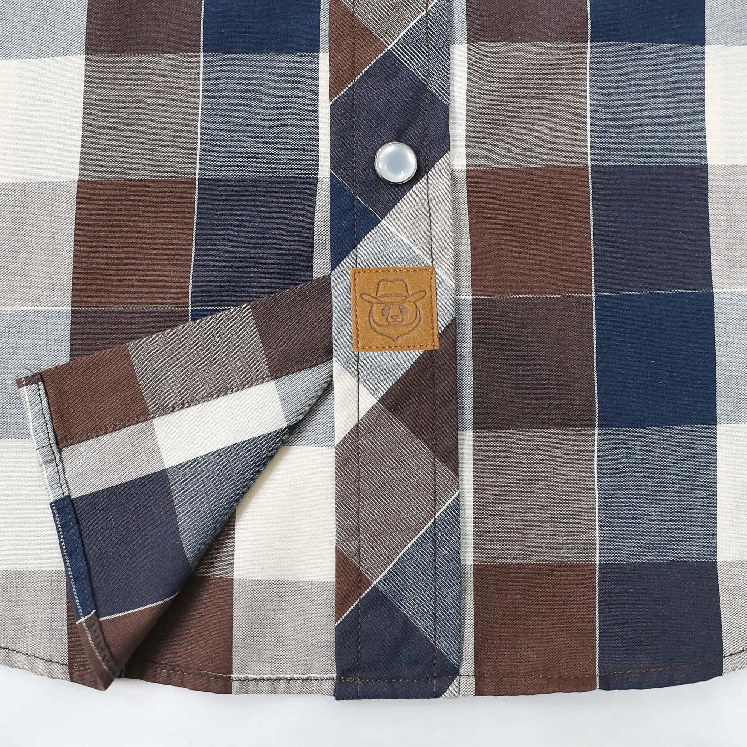 Dubinik? Western Shirts for Men Short Sleeve Plaid Pearl Snap Shirts for Men Button Up Shirt Cowboy Casual Work Shirt#41010