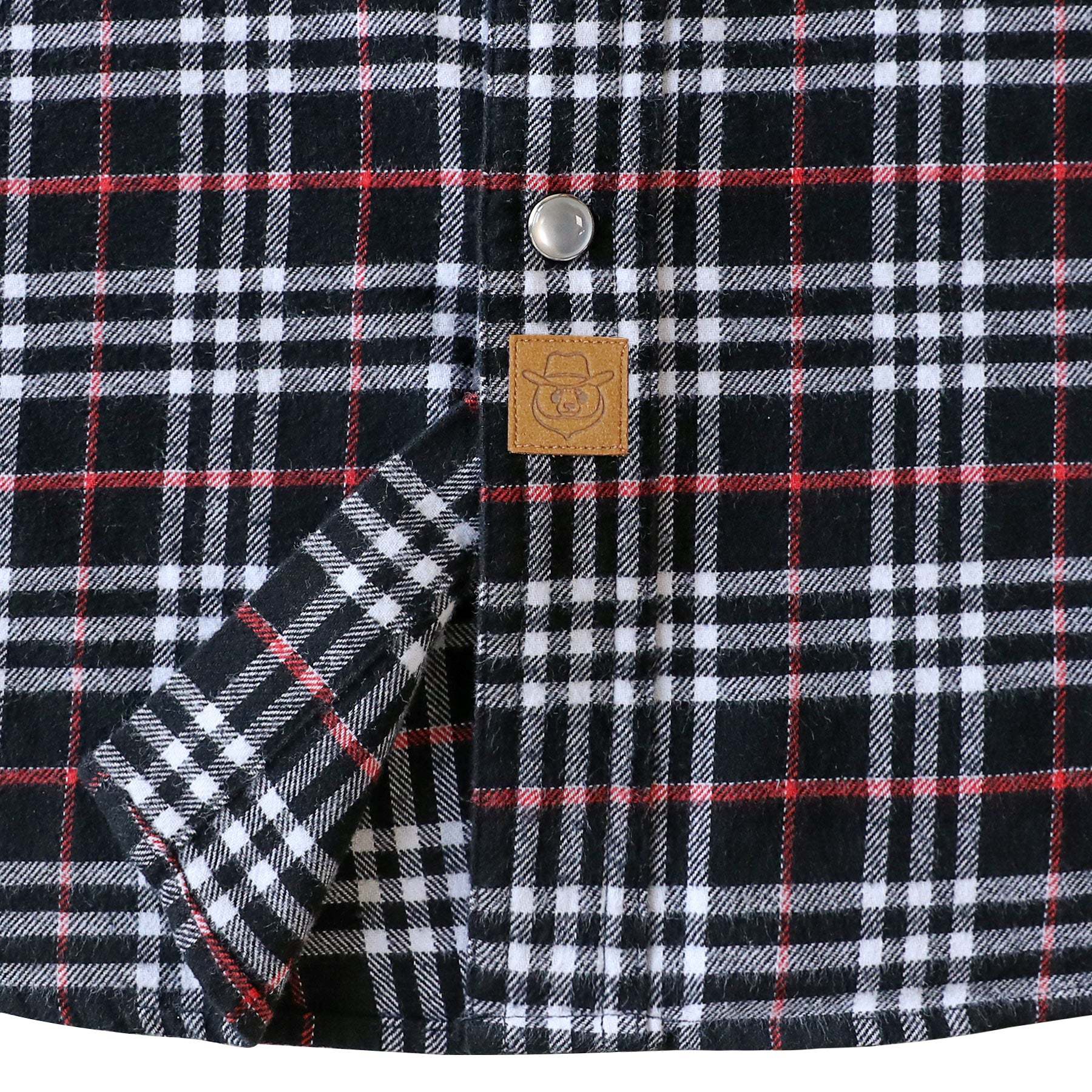 Dubinik? 6oz Men's Long Sleeve Pearl Snap Midweight Flannel Casual Western Cowboy Plaid Shirts 100% Cotton#36004