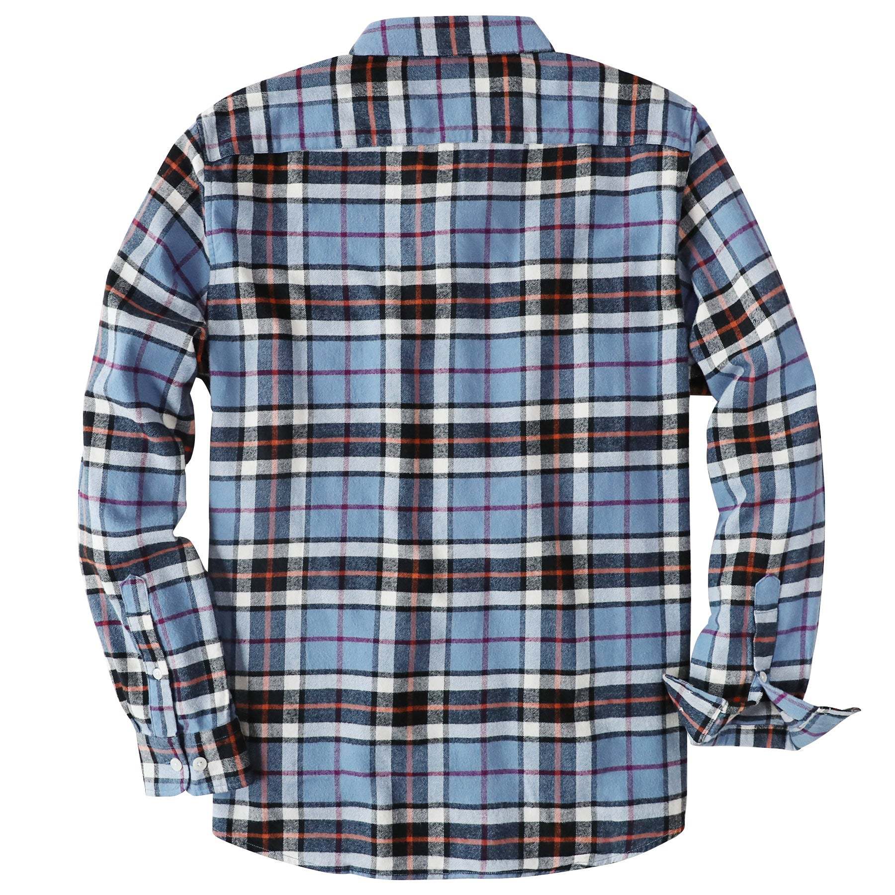 Dubinik? 6oz Flannel Shirt for Men 100% Cotton Mens Flannel Shirts Long Sleeve Plaid Soft Casual Button Down Shirt Men#66016