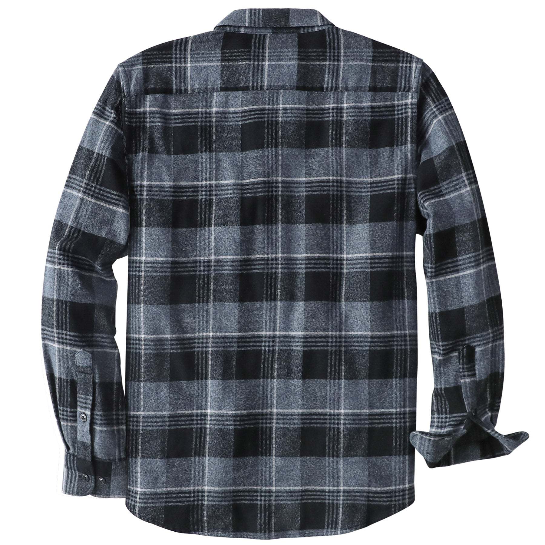Dubinik? 6oz Flannel Shirt for Men 100% Cotton Mens Flannel Shirts Long Sleeve Plaid Soft Casual Button Down Shirt Men#66006