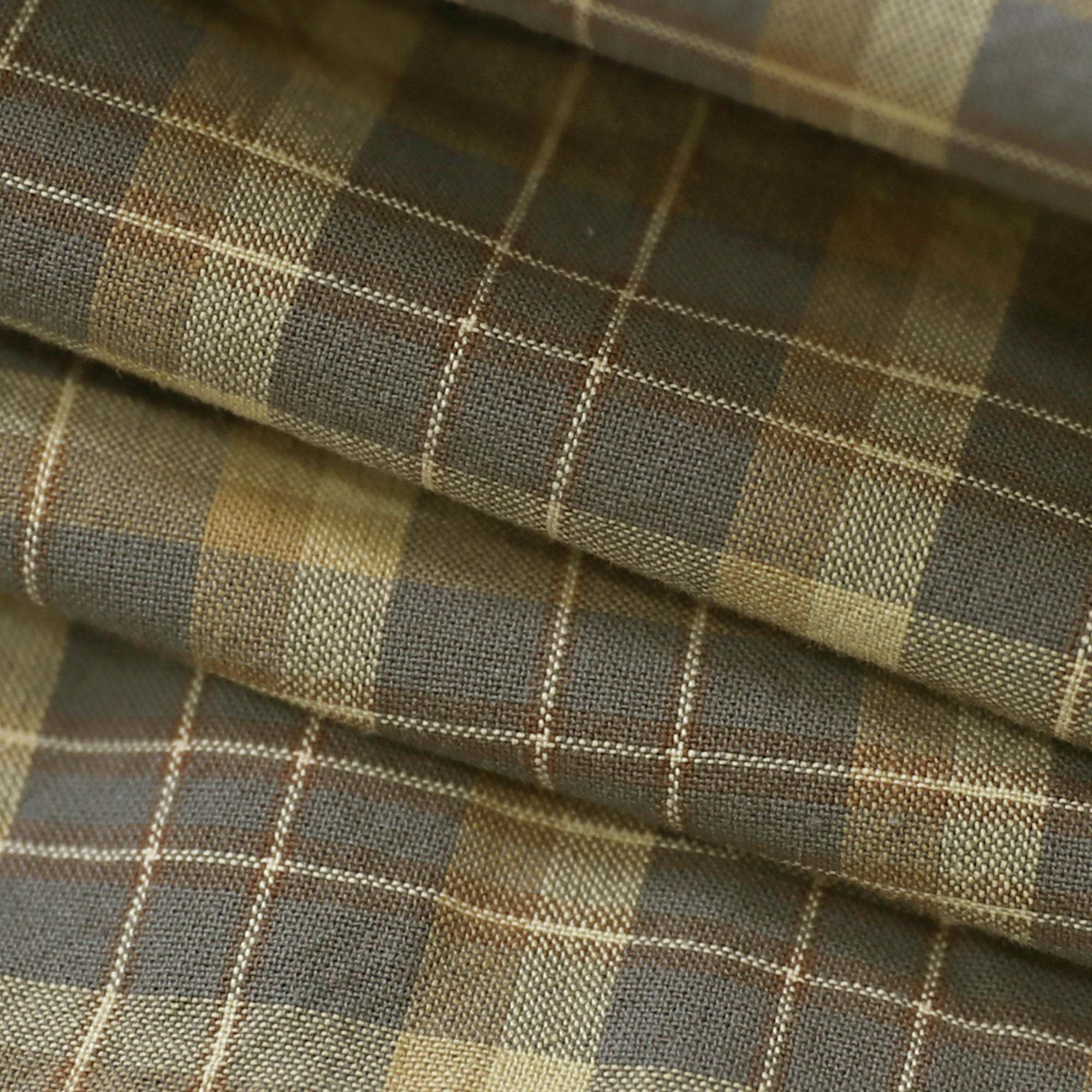 Dubinik? 4.6oz Mens Lightweight Pure Cotton Long Sleeve Button Down Plaid Shirt#10186